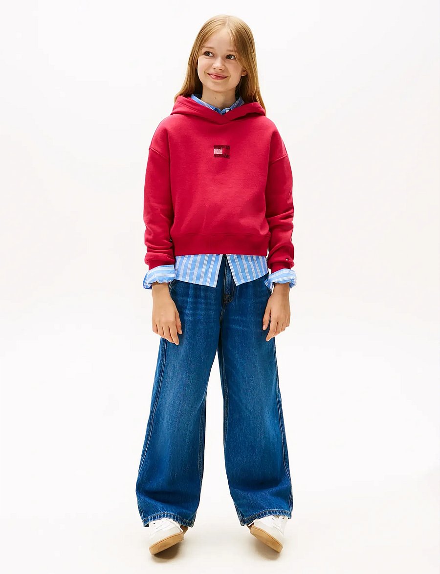 Tommy Hilfiger - RHINE STONE FLAG HOODIE - kapuzenpullover - ruby rhubarb - 3