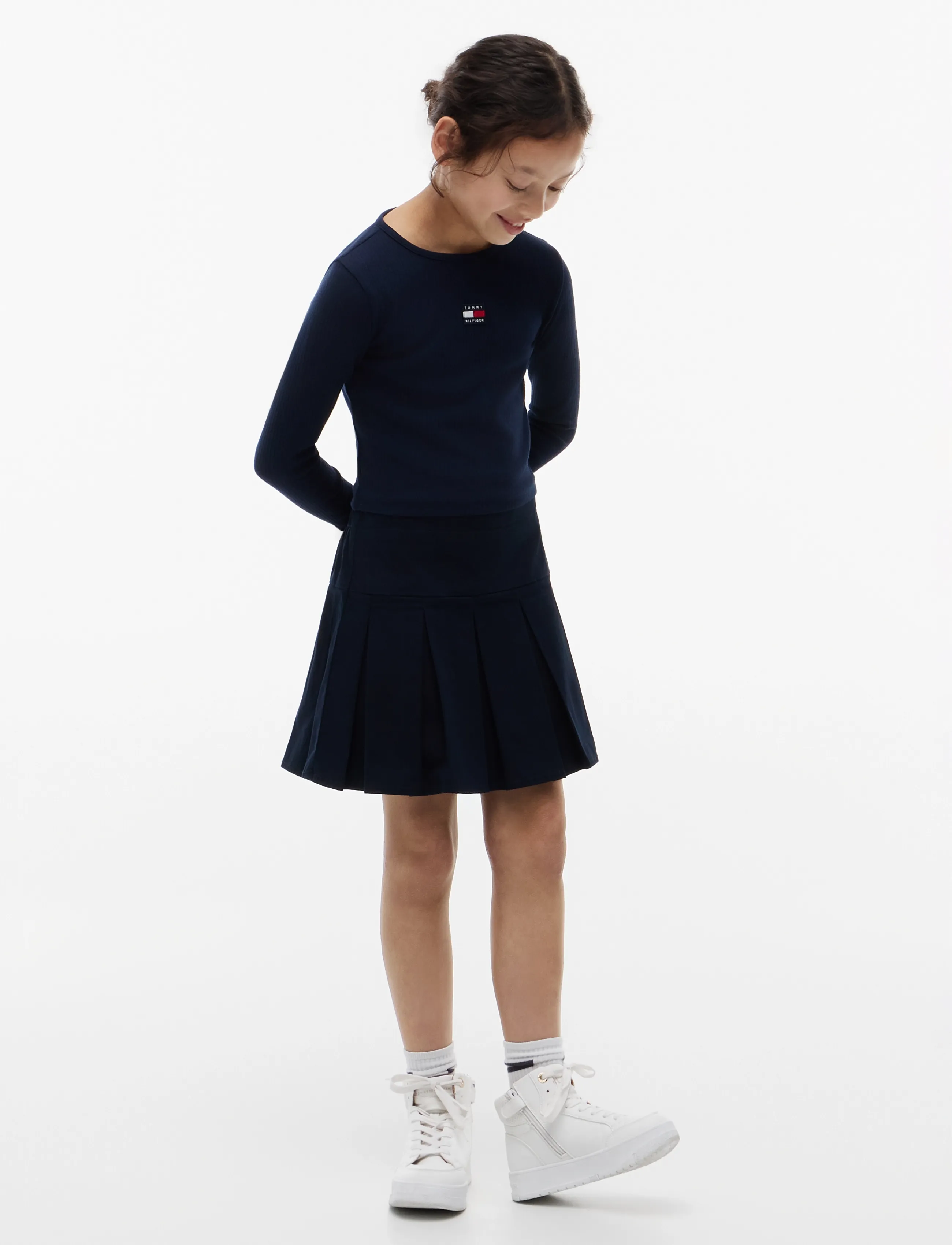 Tommy Hilfiger - HERITAGE FLAG RIB KNIT TEE LS - langärmelig - dark night navy - 4