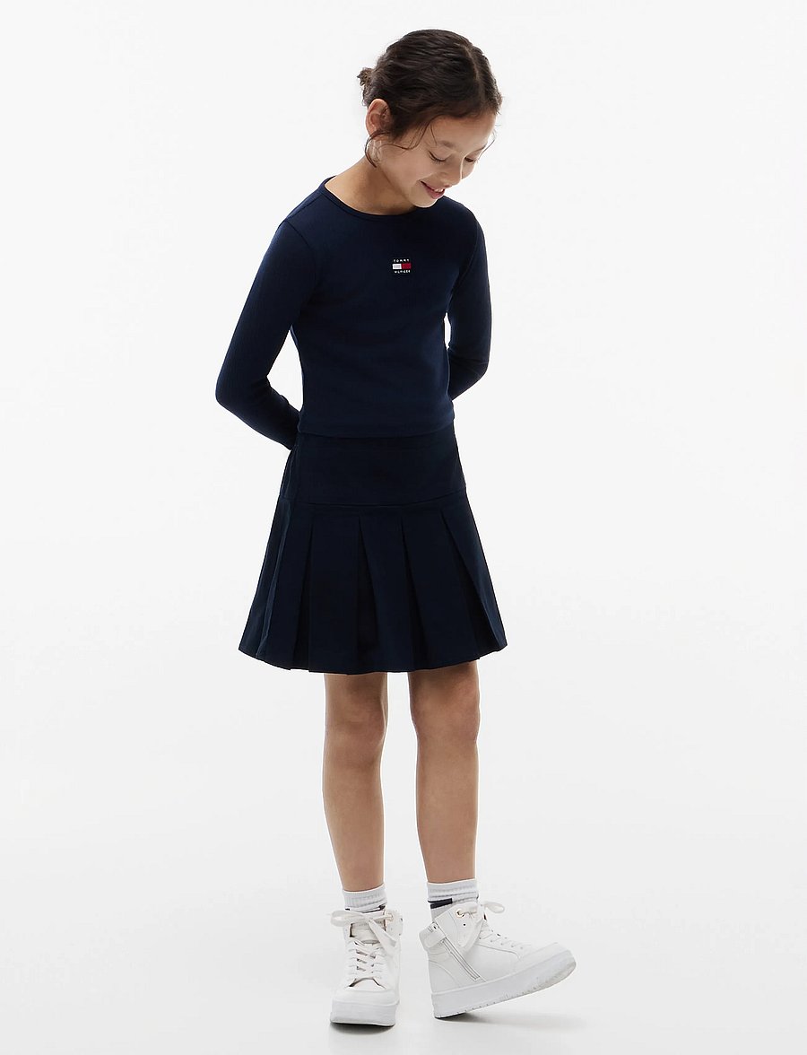Tommy Hilfiger - HERITAGE FLAG RIB KNIT TEE LS - langärmelig - dark night navy - 4