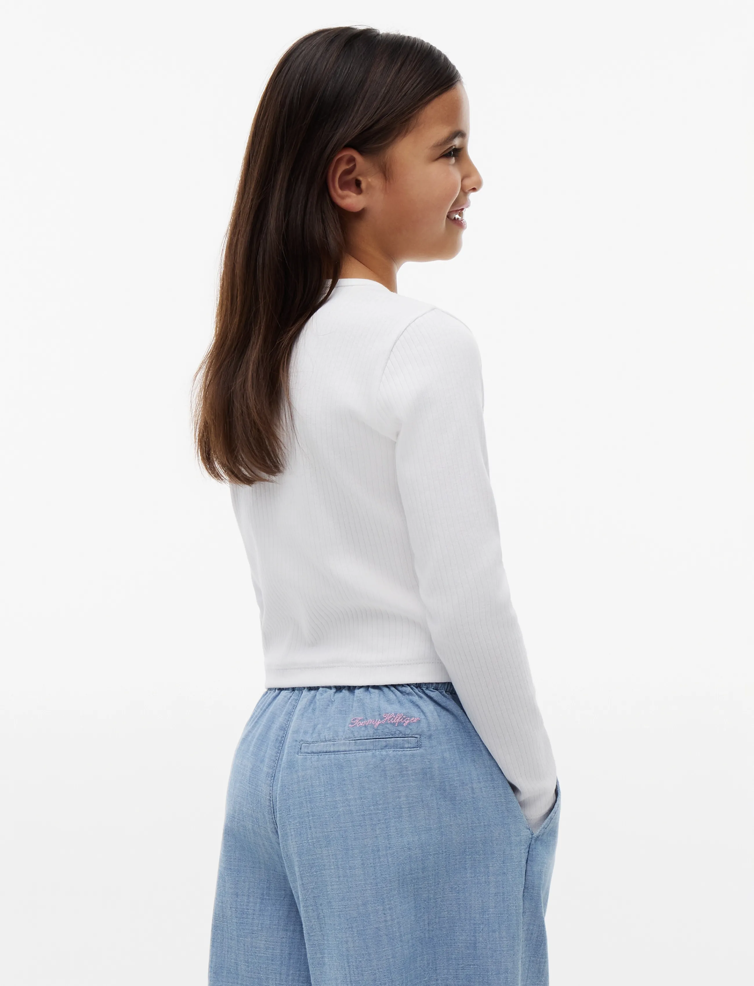 Tommy Hilfiger - HERITAGE FLAG RIB KNIT TEE LS - langärmelig - white - 2