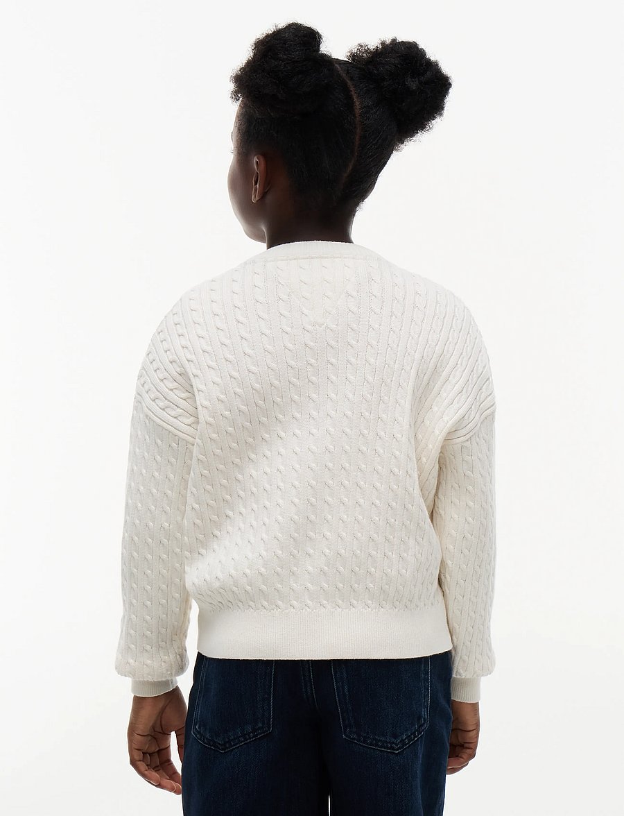 Tommy Hilfiger - CABLE CARDIGAN - kardiganid - ivory petal - 2