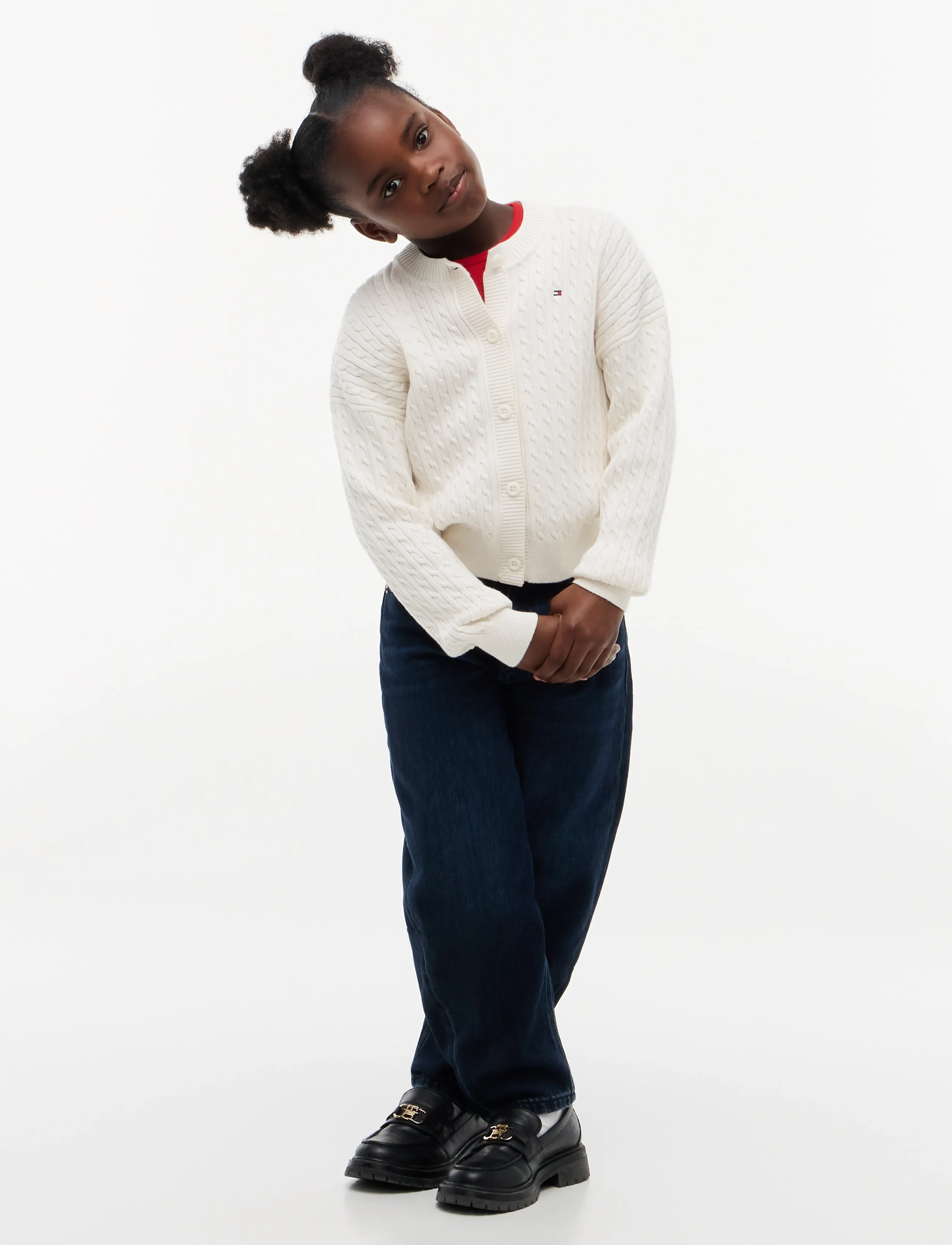 Tommy Hilfiger - CABLE CARDIGAN - kardiganid - ivory petal - 4