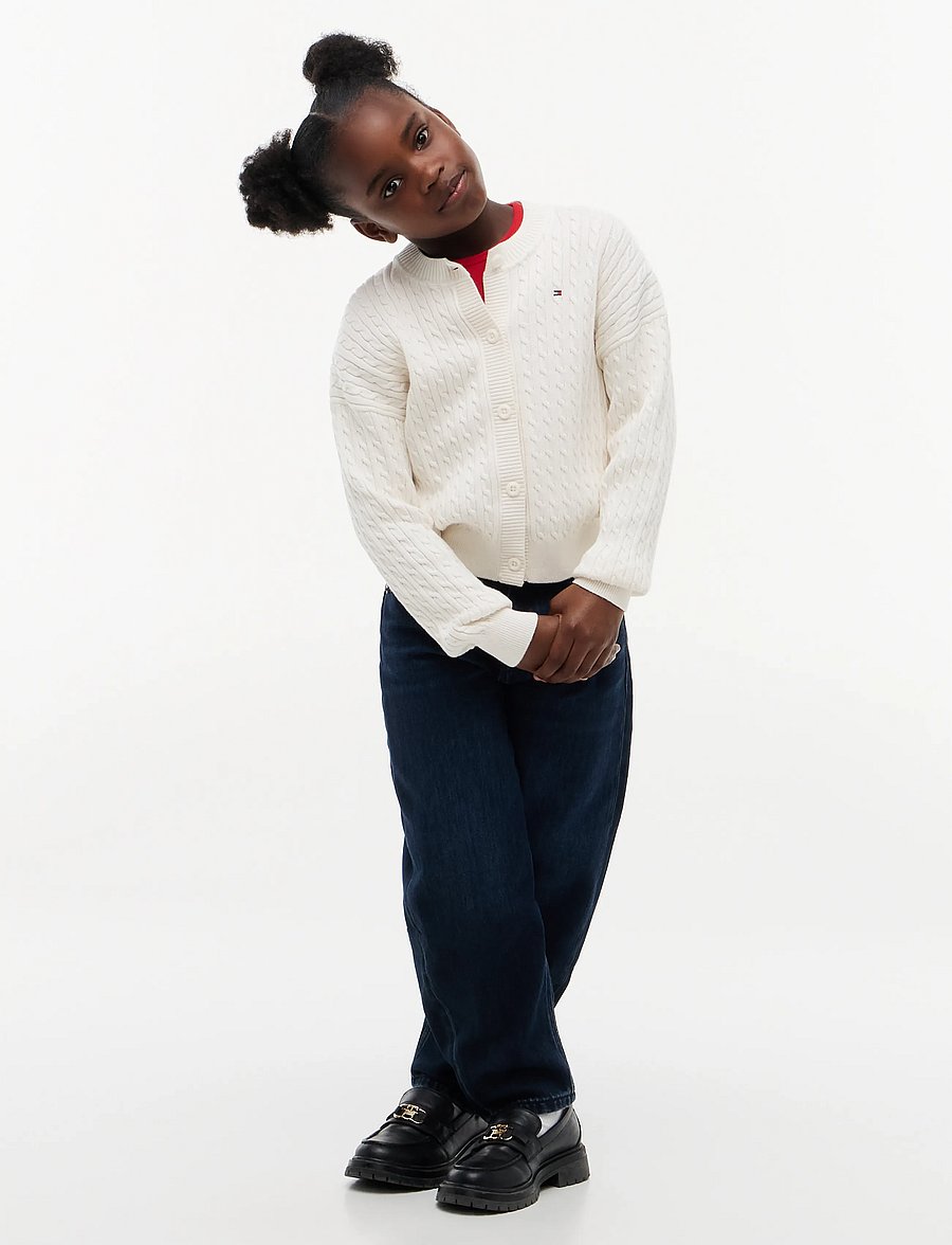 Tommy Hilfiger - CABLE CARDIGAN - kardiganid - ivory petal - 4