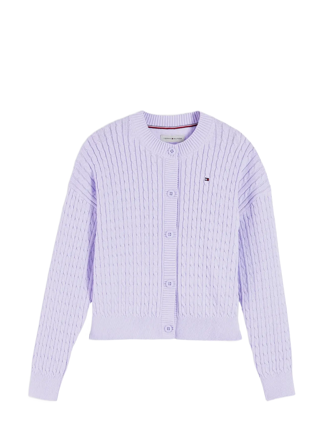 Tommy Hilfiger - CABLE CARDIGAN - kardiganid - lavender ice - 1