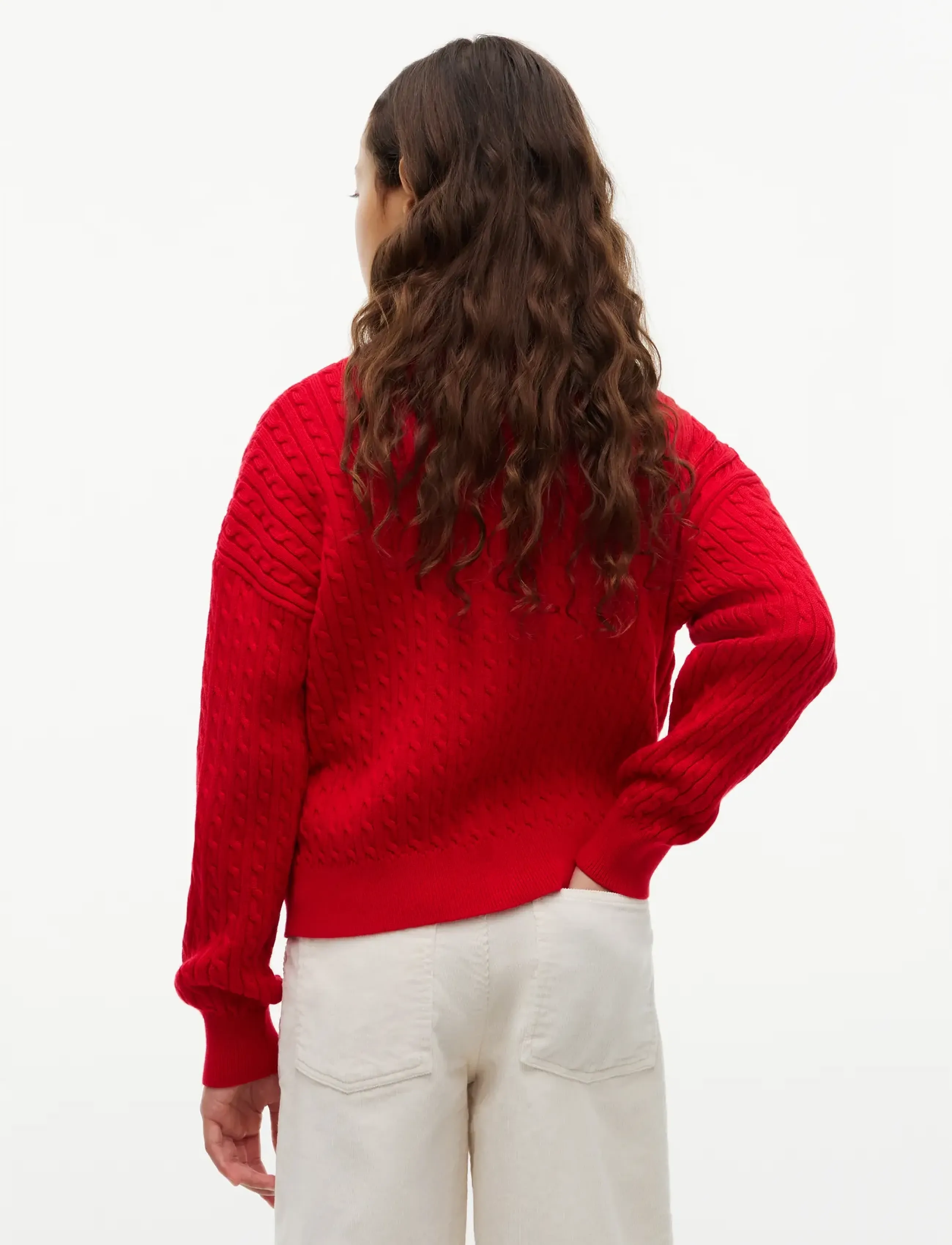 Tommy Hilfiger - CABLE CARDIGAN - sügisesed riided - red - 2