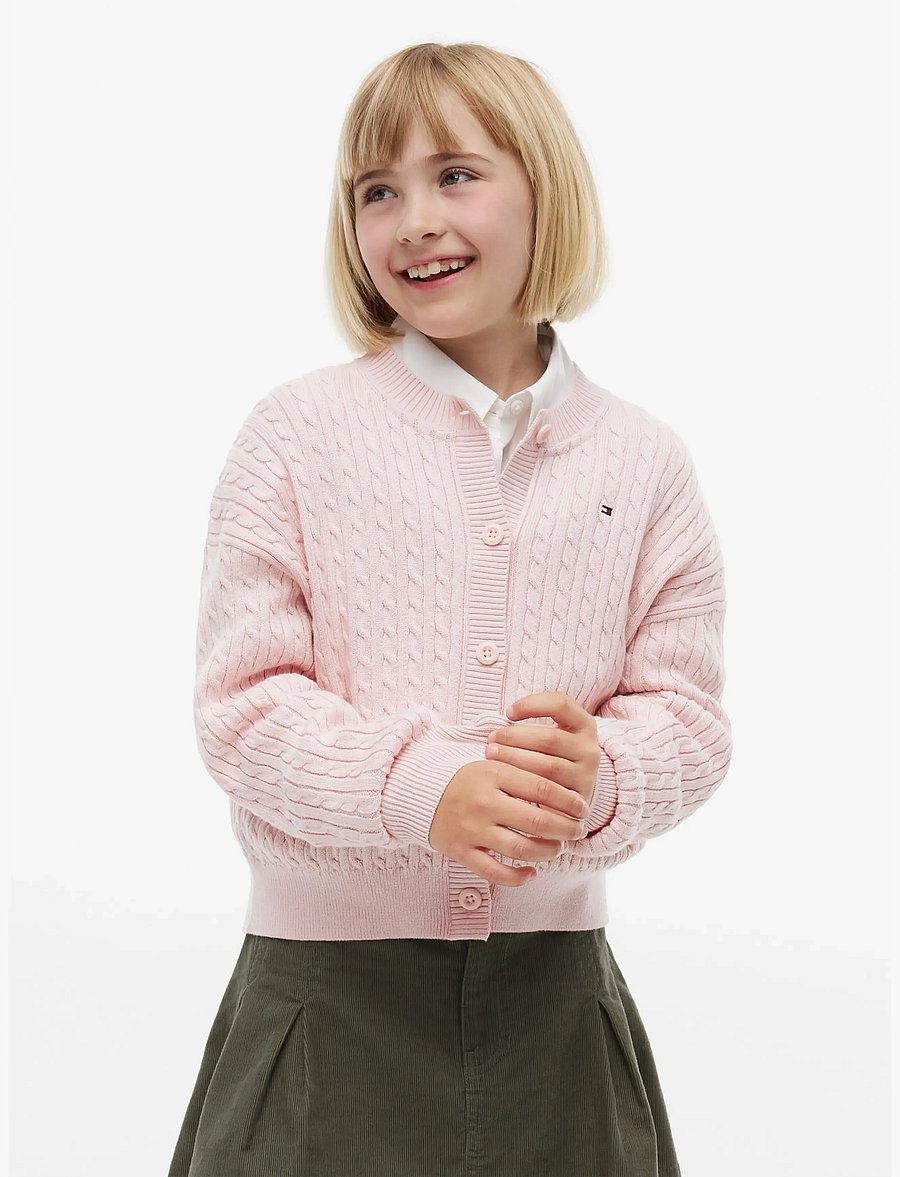 Tommy Hilfiger - CABLE CARDIGAN - kardiganid - whimsy pink - 0
