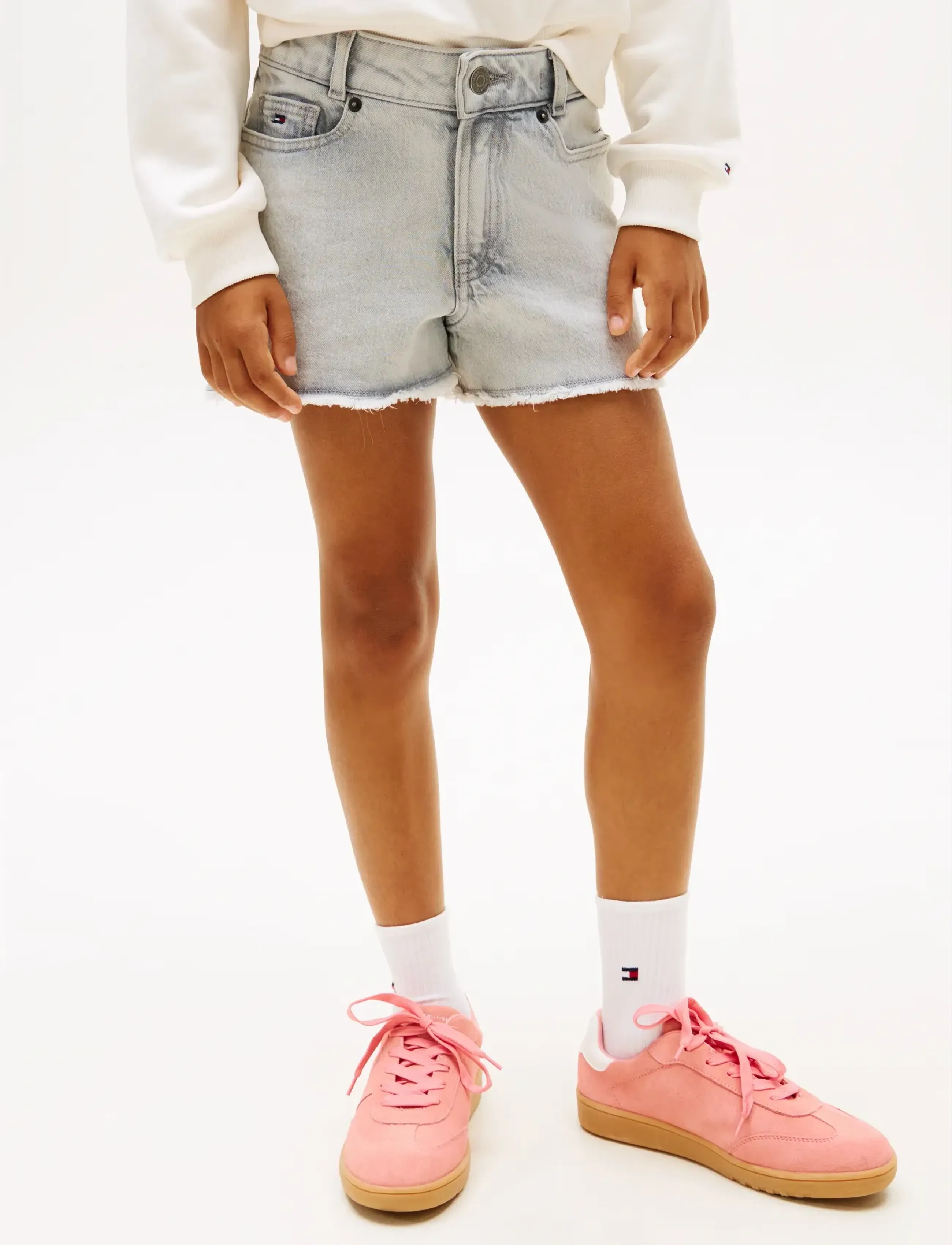 Tommy Hilfiger Harper Short Grey, 176, Unterteile, Grau - Shorts, Kinder