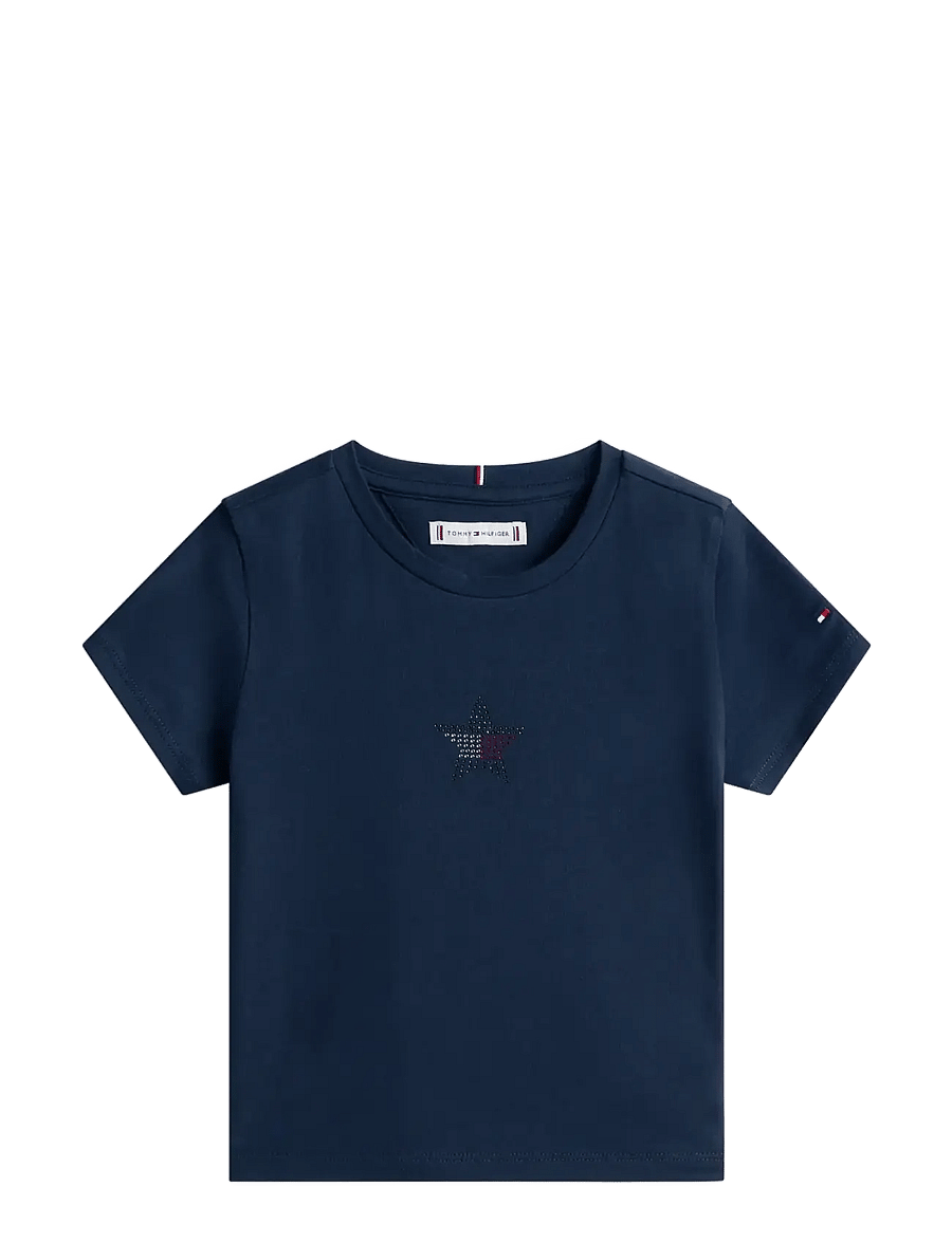 Tommy Hilfiger - STAR FLAG TEE SS - kurzärmelige - dark night navy - 1