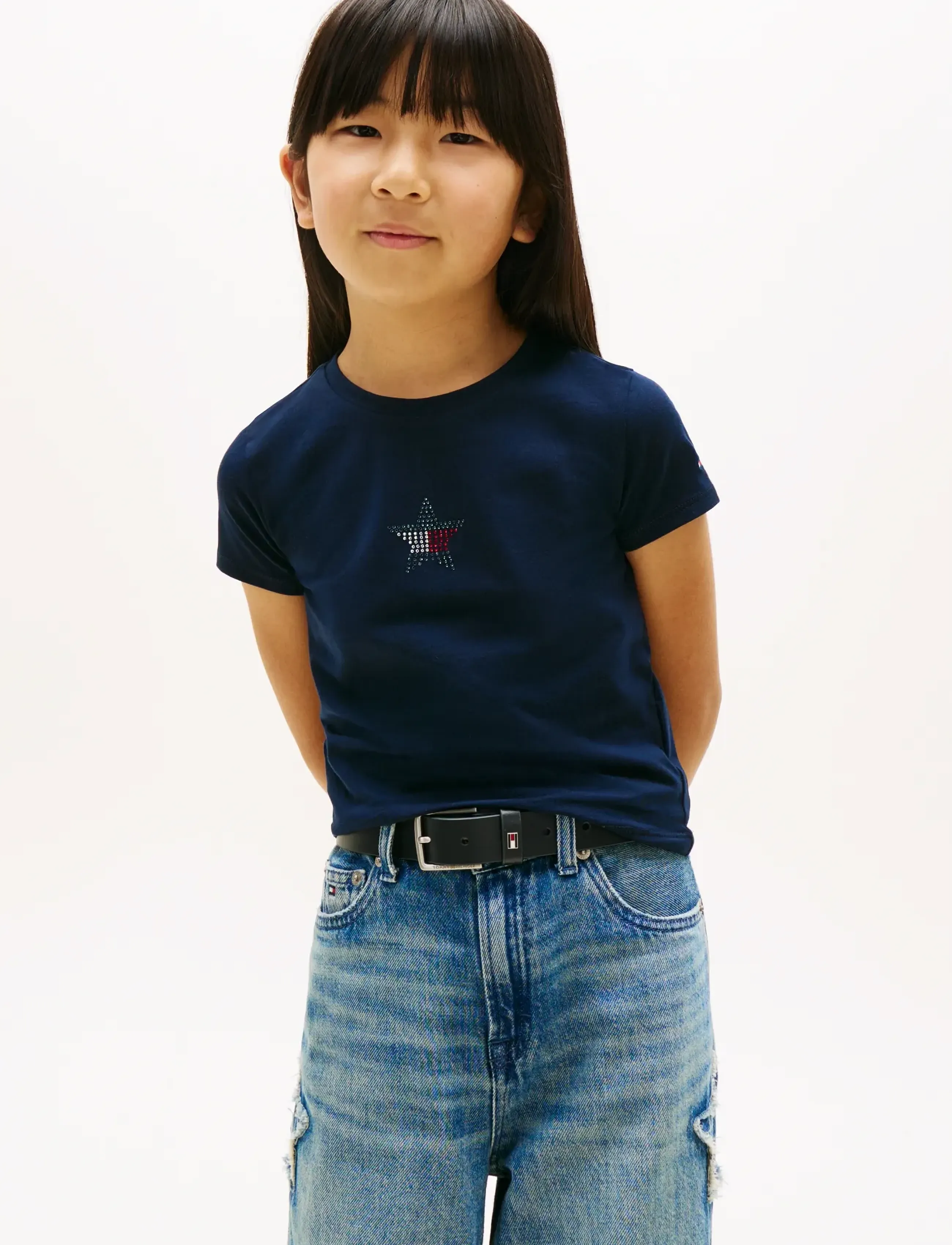 Tommy Hilfiger STAR FLAG TEE SS - Tommy Hilfiger - DARK NIGHT NAVY / navy
