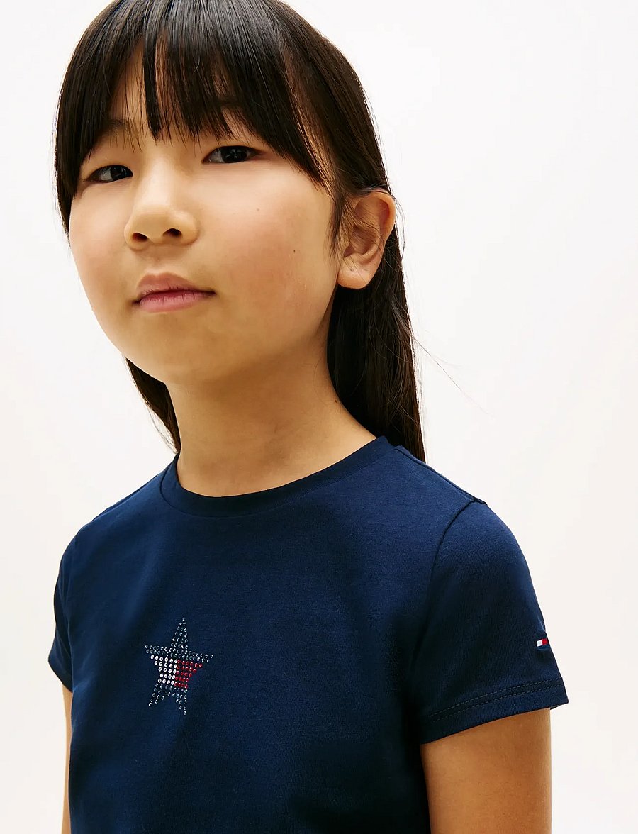 Tommy Hilfiger - STAR FLAG TEE SS - kurzärmelige - dark night navy - 4