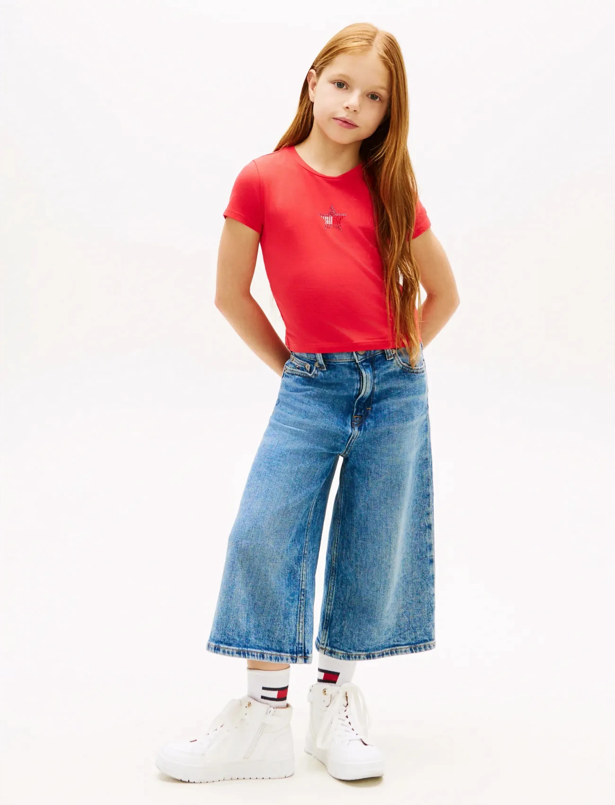 Tommy Hilfiger - STAR FLAG TEE SS - kurzärmelige - red alert - 3