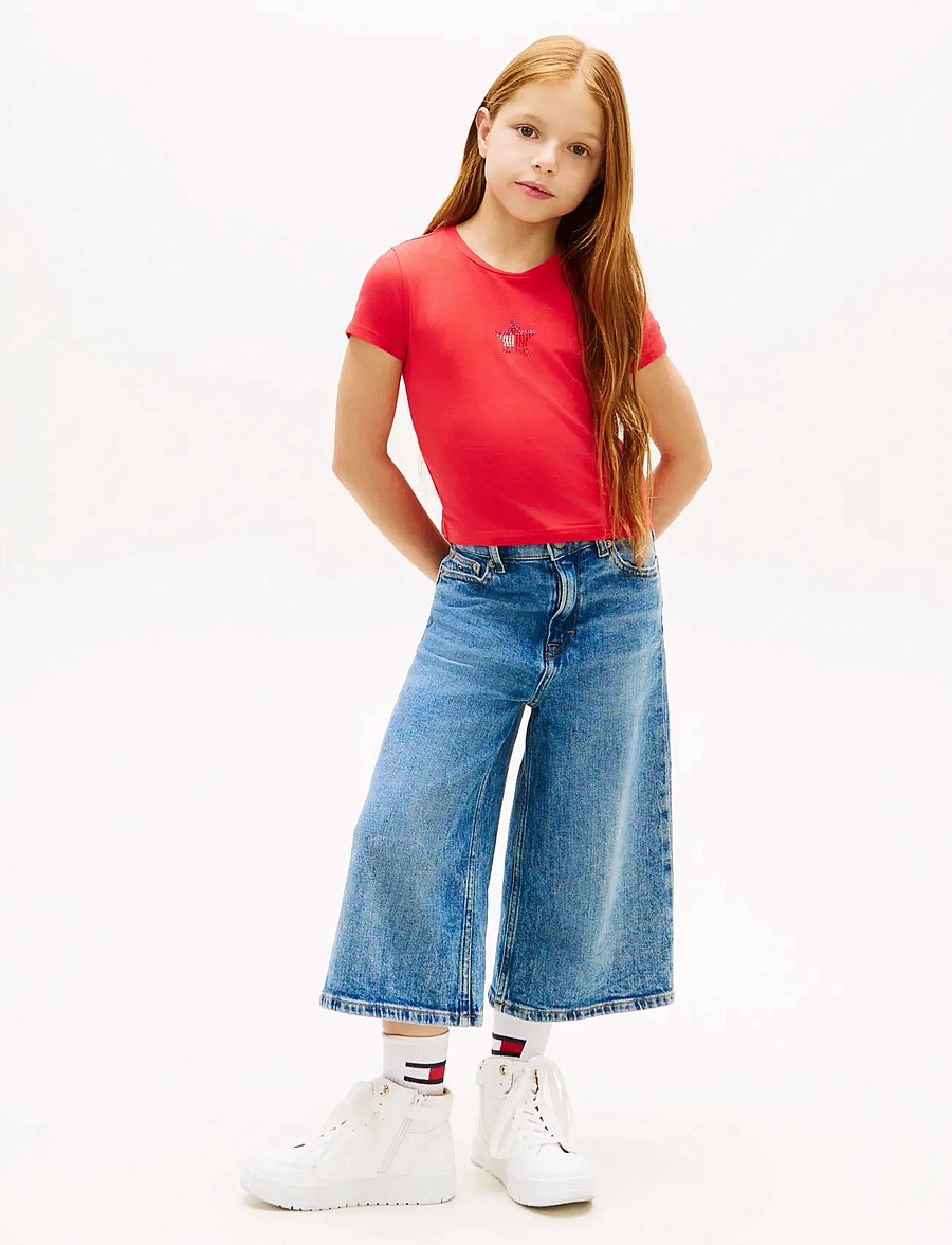 Tommy Hilfiger - STAR FLAG TEE SS - t-krekli ar īsām piedurknēm - red alert - 3
