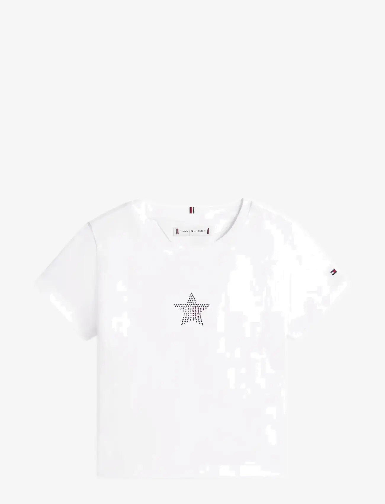 Tommy Hilfiger - STAR FLAG TEE SS - kortærmede t-shirts - white - 1