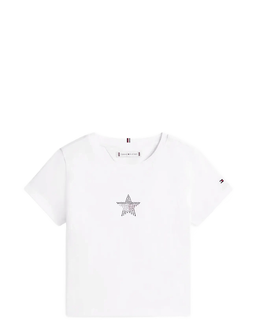 Tommy Hilfiger - STAR FLAG TEE SS - kurzärmelige - white - 1