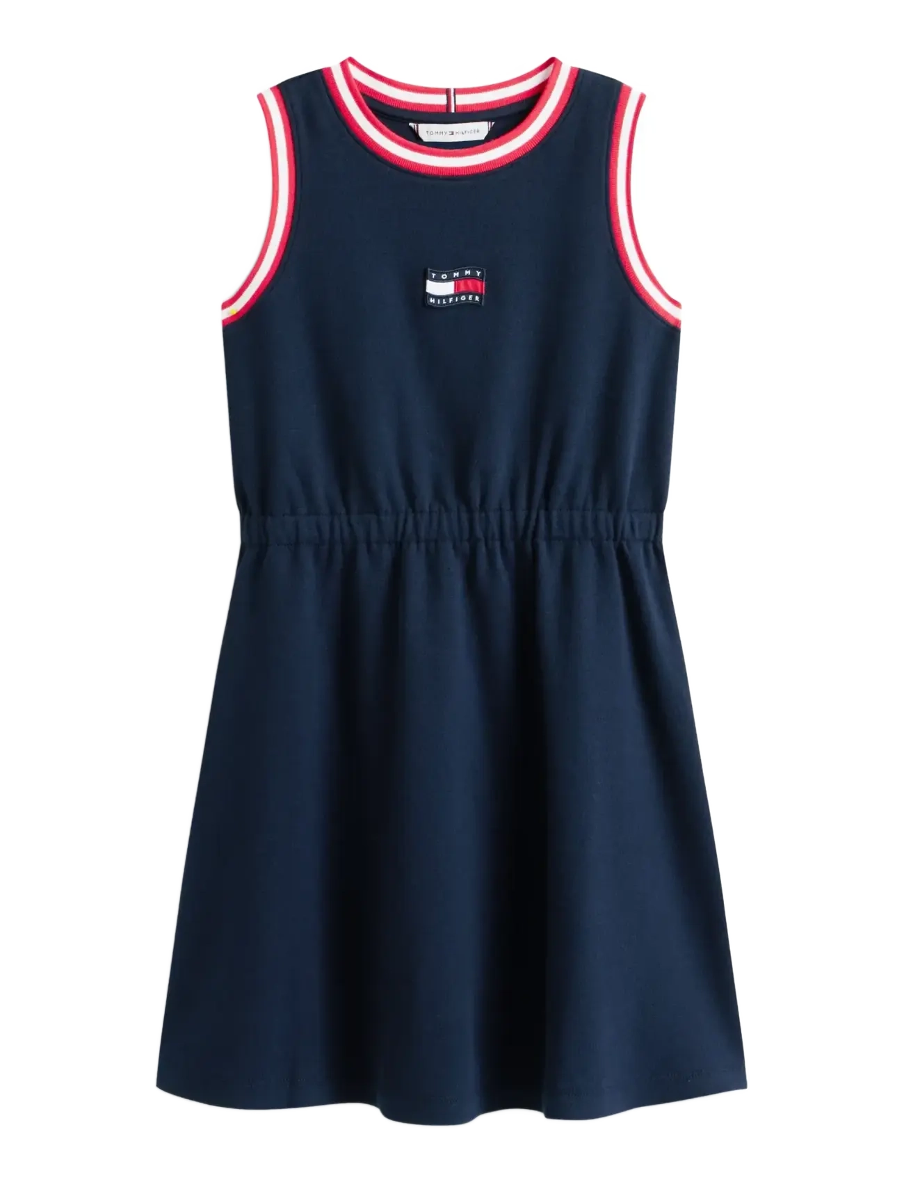 TOMMY HILFIGER Wavy Flag Kleid Slvls Navy - 152 - Kinder