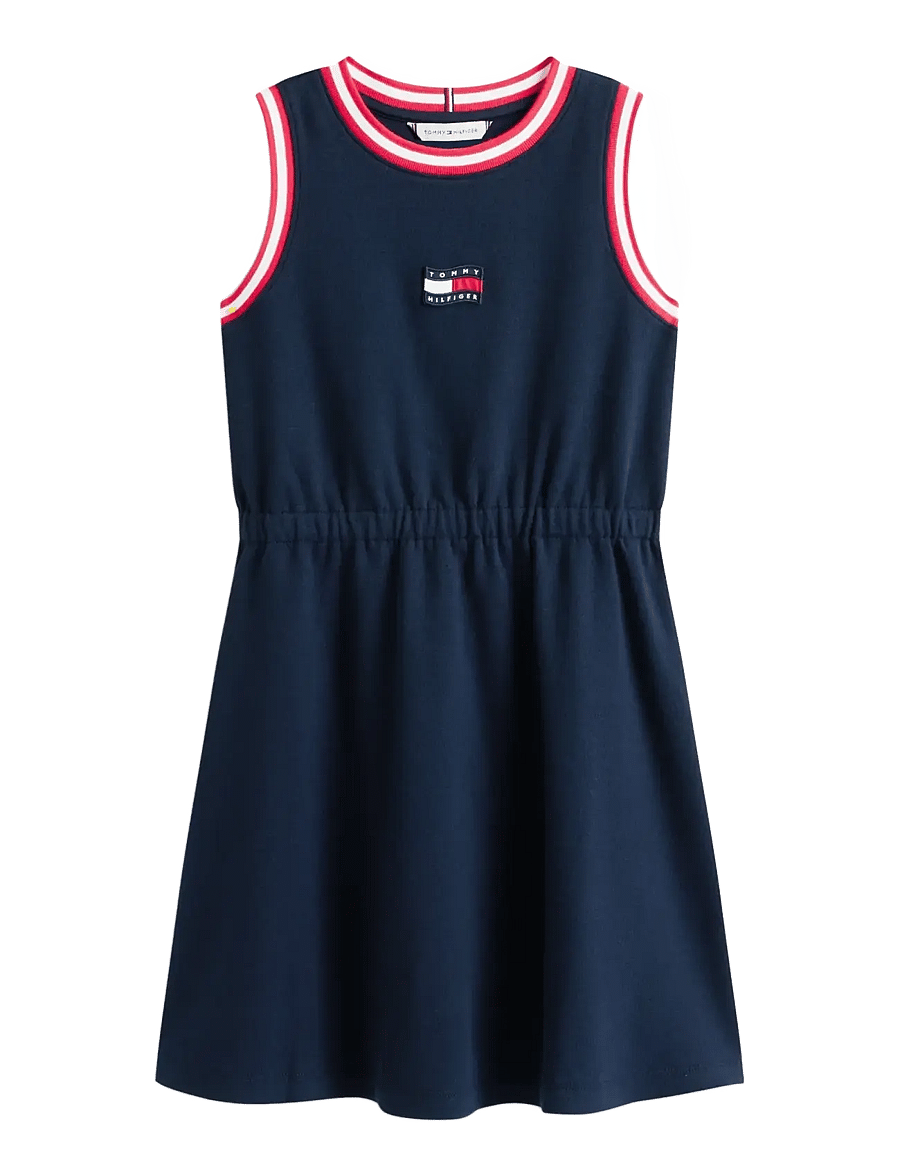 Tommy Hilfiger - WAVY FLAG DRESS SLVLS - Ærmeløse hverdagskjoler - dark night navy - 1
