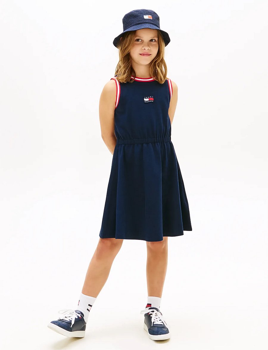 Tommy Hilfiger - WAVY FLAG DRESS SLVLS - Ærmeløse hverdagskjoler - dark night navy - 0