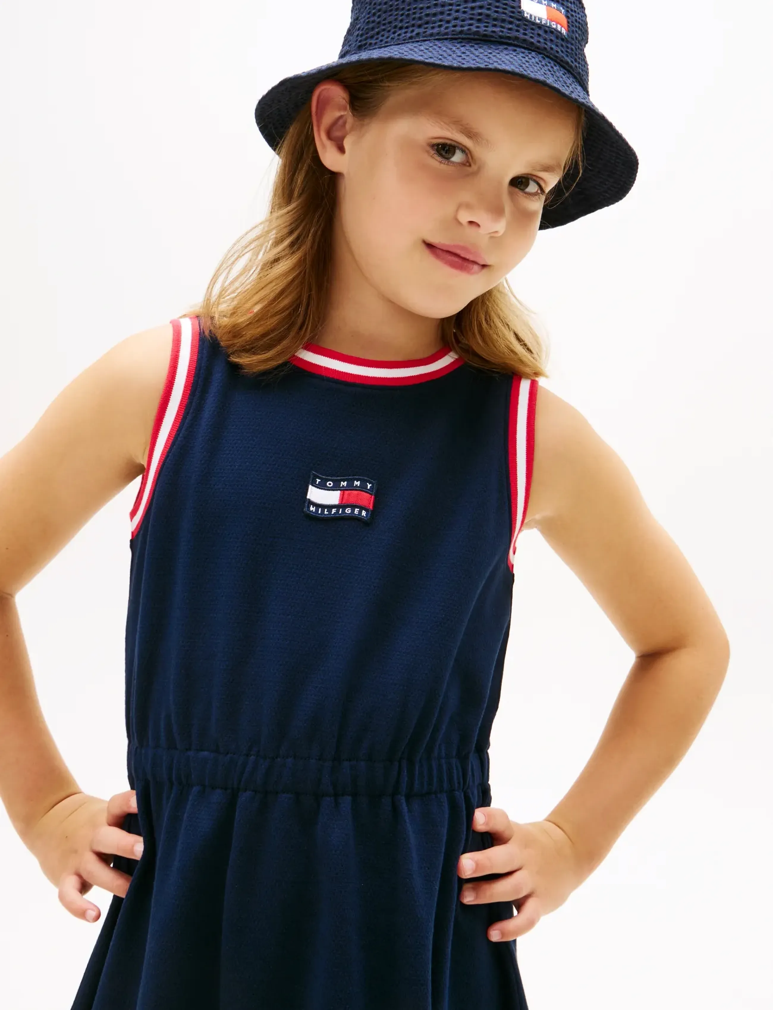 Tommy Hilfiger - WAVY FLAG DRESS SLVLS - Ærmeløse hverdagskjoler - dark night navy - 2