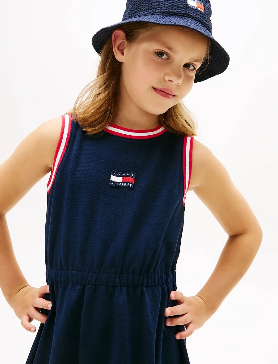 Tommy Hilfiger - WAVY FLAG DRESS SLVLS - Ærmeløse hverdagskjoler - dark night navy - 2