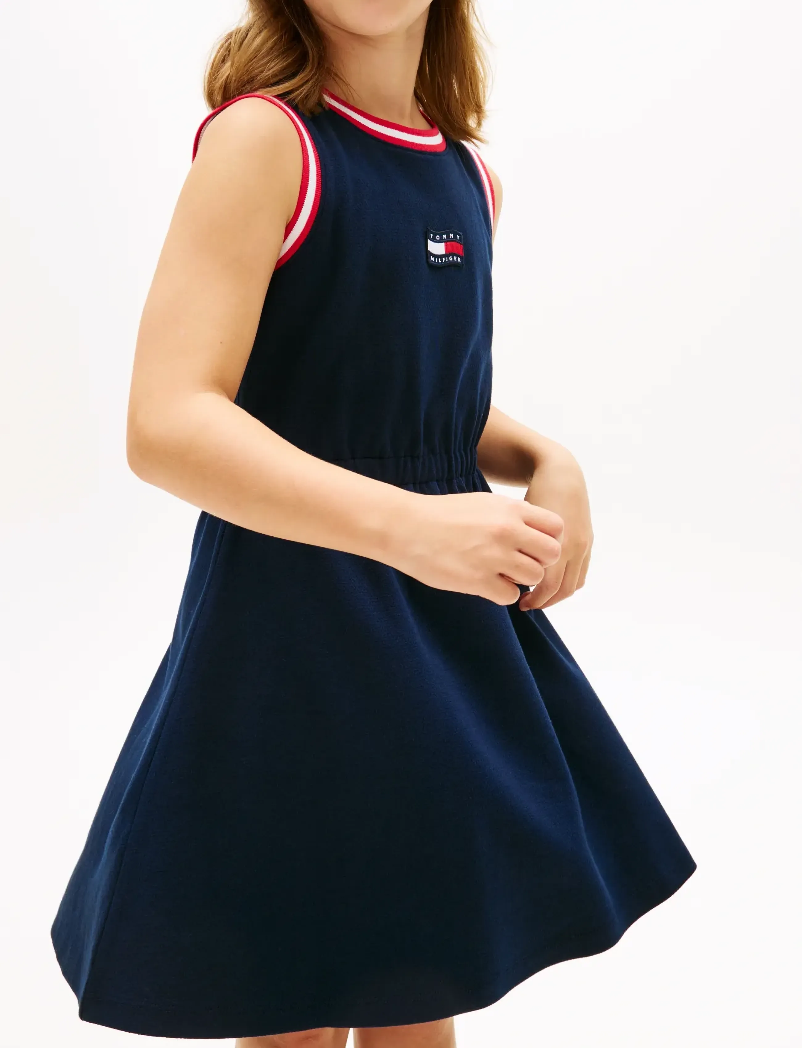 Tommy Hilfiger - WAVY FLAG DRESS SLVLS - Ærmeløse hverdagskjoler - dark night navy - 3