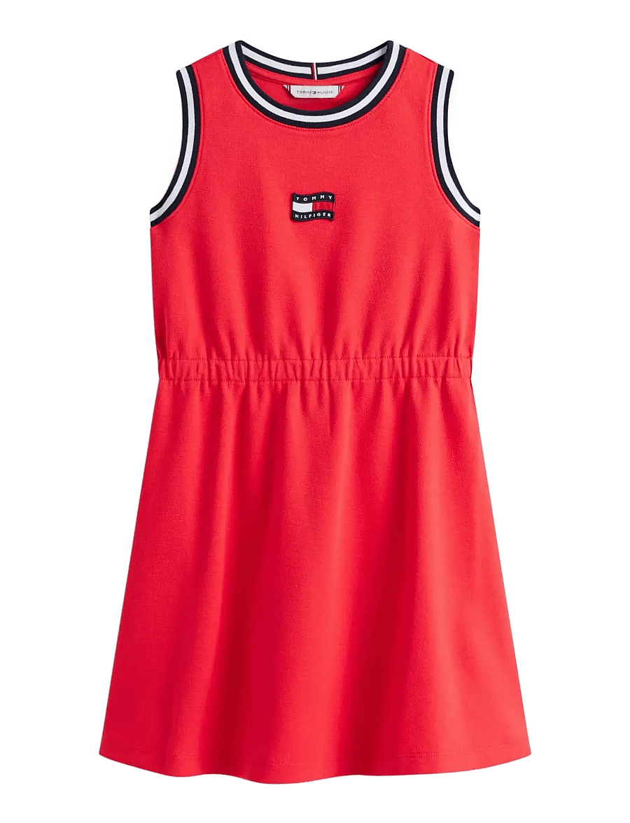 Tommy Hilfiger - WAVY FLAG DRESS SLVLS - Ærmeløse hverdagskjoler - red alert - 1