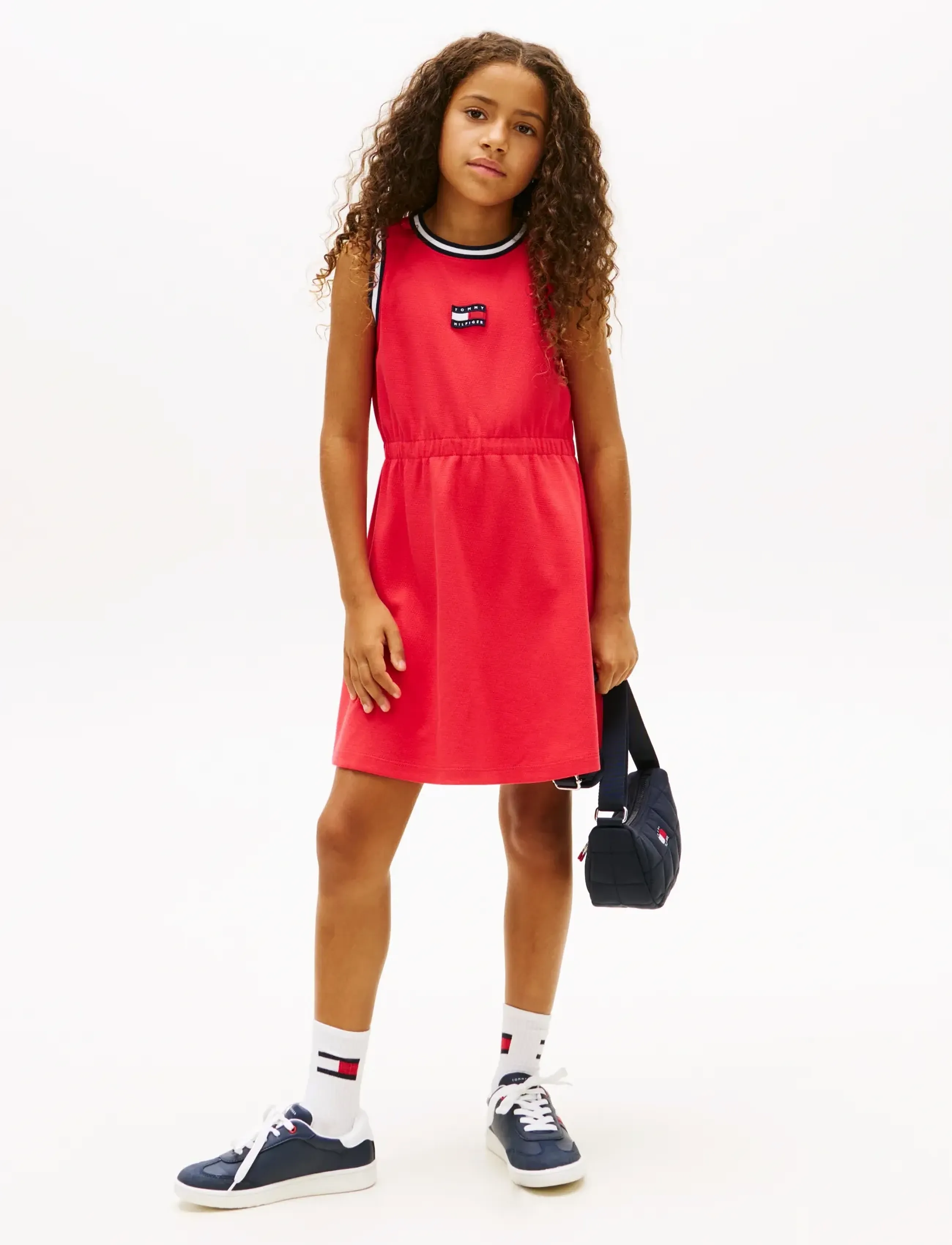 Tommy Hilfiger WAVY FLAG DRESS SLVLS - Kjoler & Nederdele - RED ALERT / red