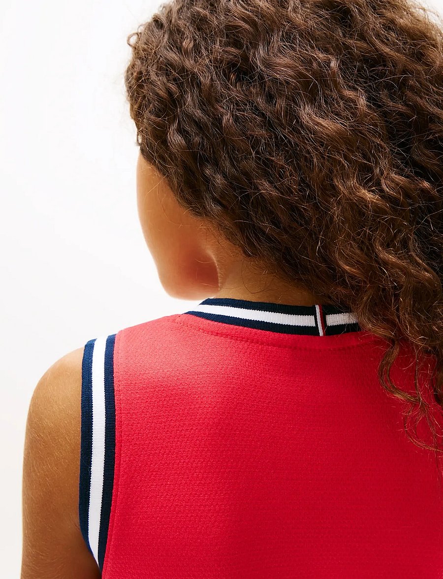 Tommy Hilfiger - WAVY FLAG DRESS SLVLS - Ærmeløse hverdagskjoler - red alert - 3
