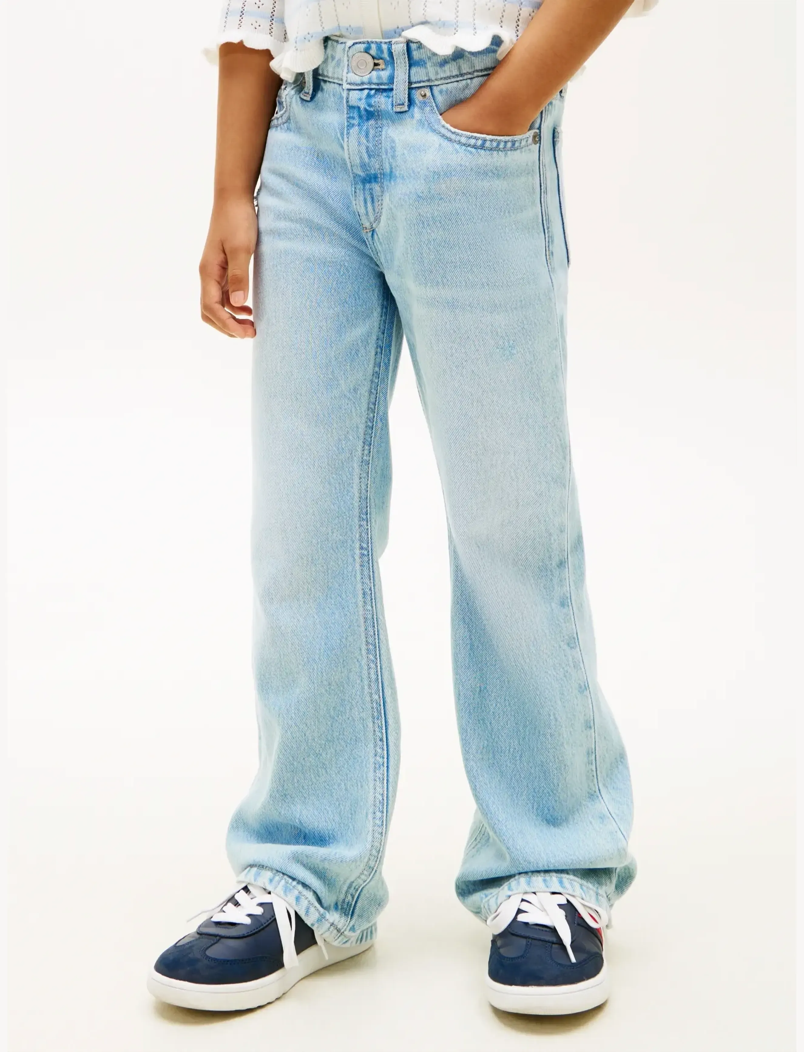 Tommy Hilfiger Flare Light Blue, 128, Blue, Jeans > Bootcut-Jeans, Børn