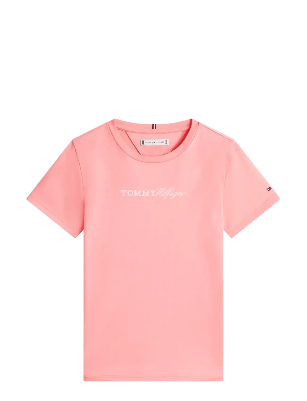 Tommy Hilfiger TOMMY SCRIPT TEE SS - Riided - TROPICAL BLUSH / pink/rose