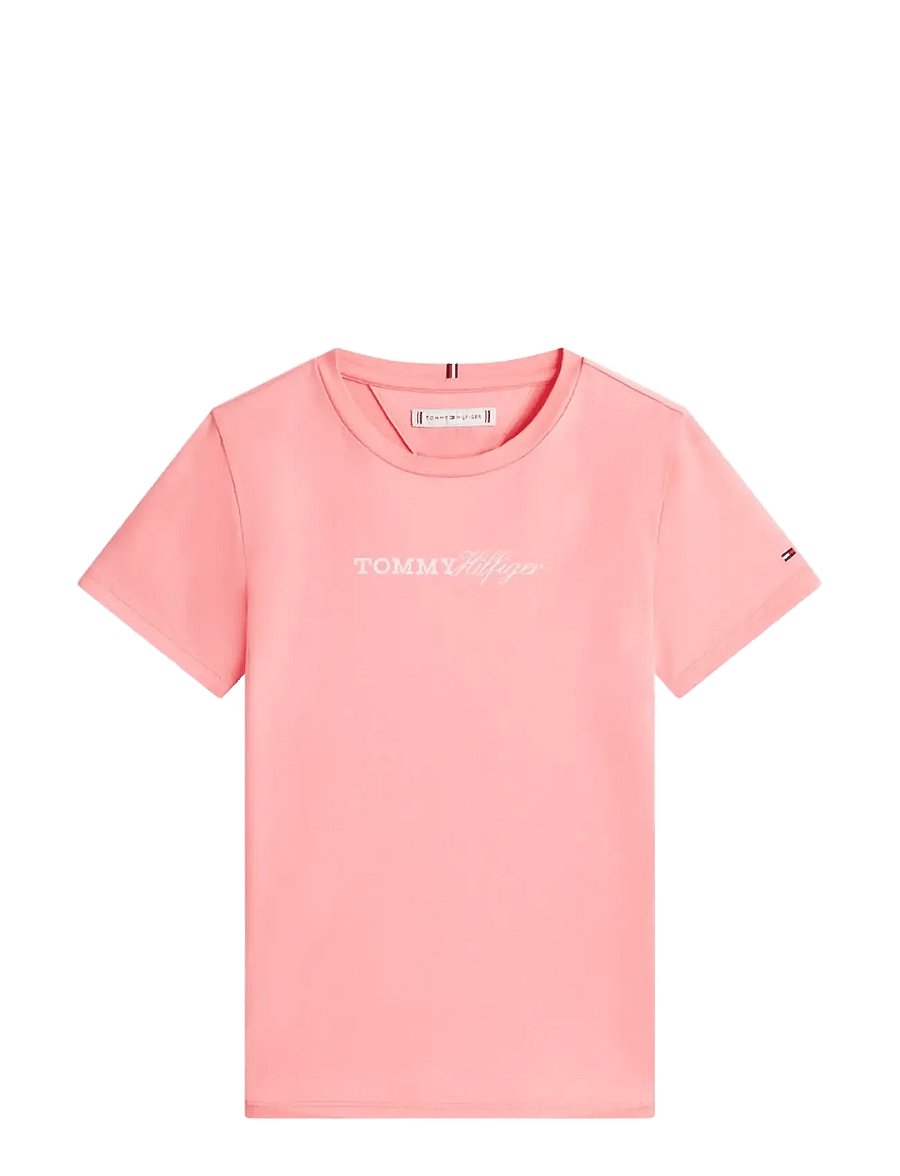 Tommy Hilfiger - TOMMY SCRIPT TEE SS - kurzärmelige - tropical blush - 1