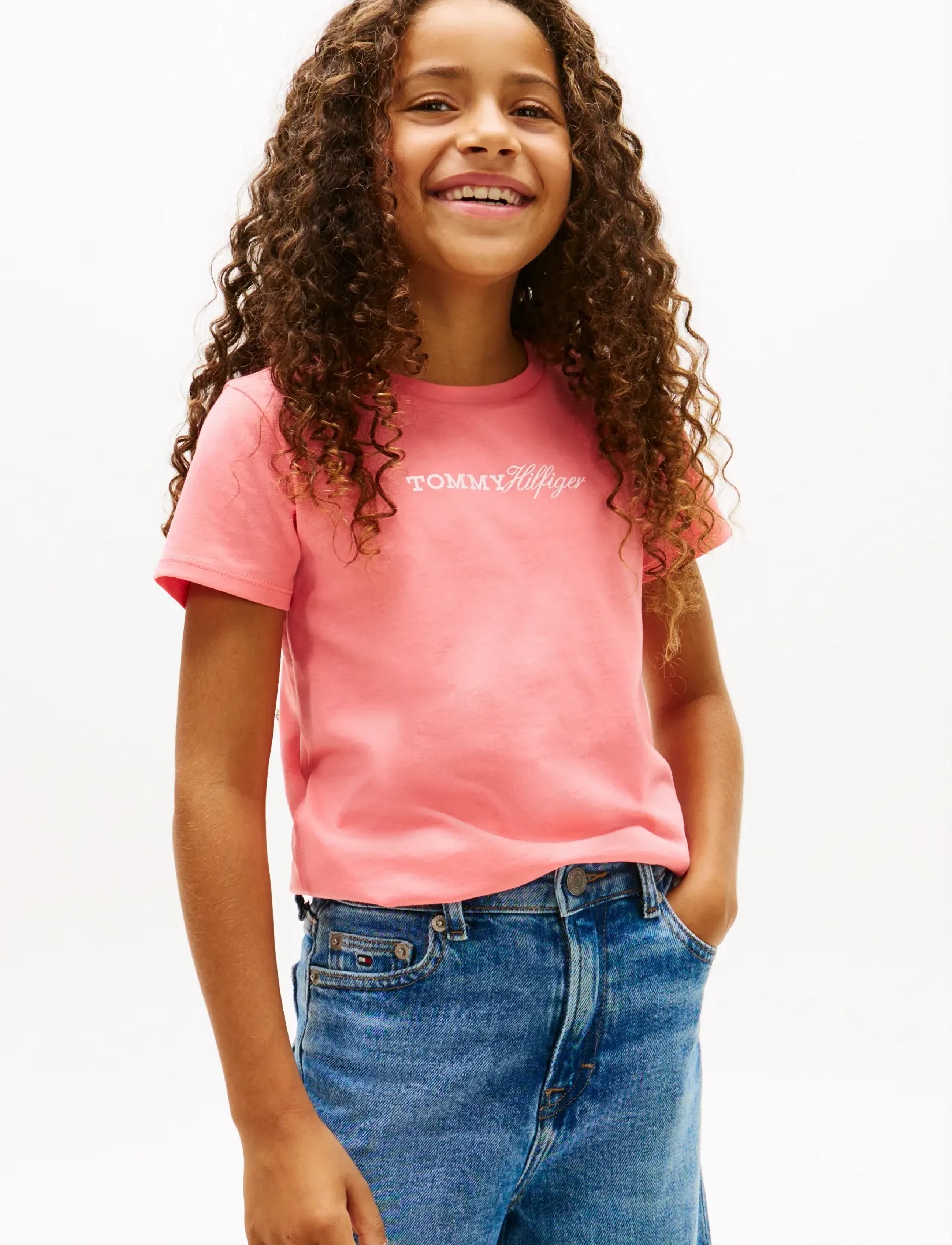 Tommy Hilfiger TOMMY SCRIPT TEE SS - Oberteile - TROPICAL BLUSH / pink/rose