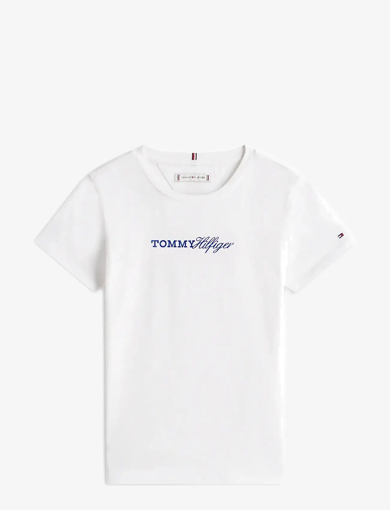 Tommy Hilfiger - TOMMY SCRIPT TEE SS - short-sleeved t-shirts - white - 1