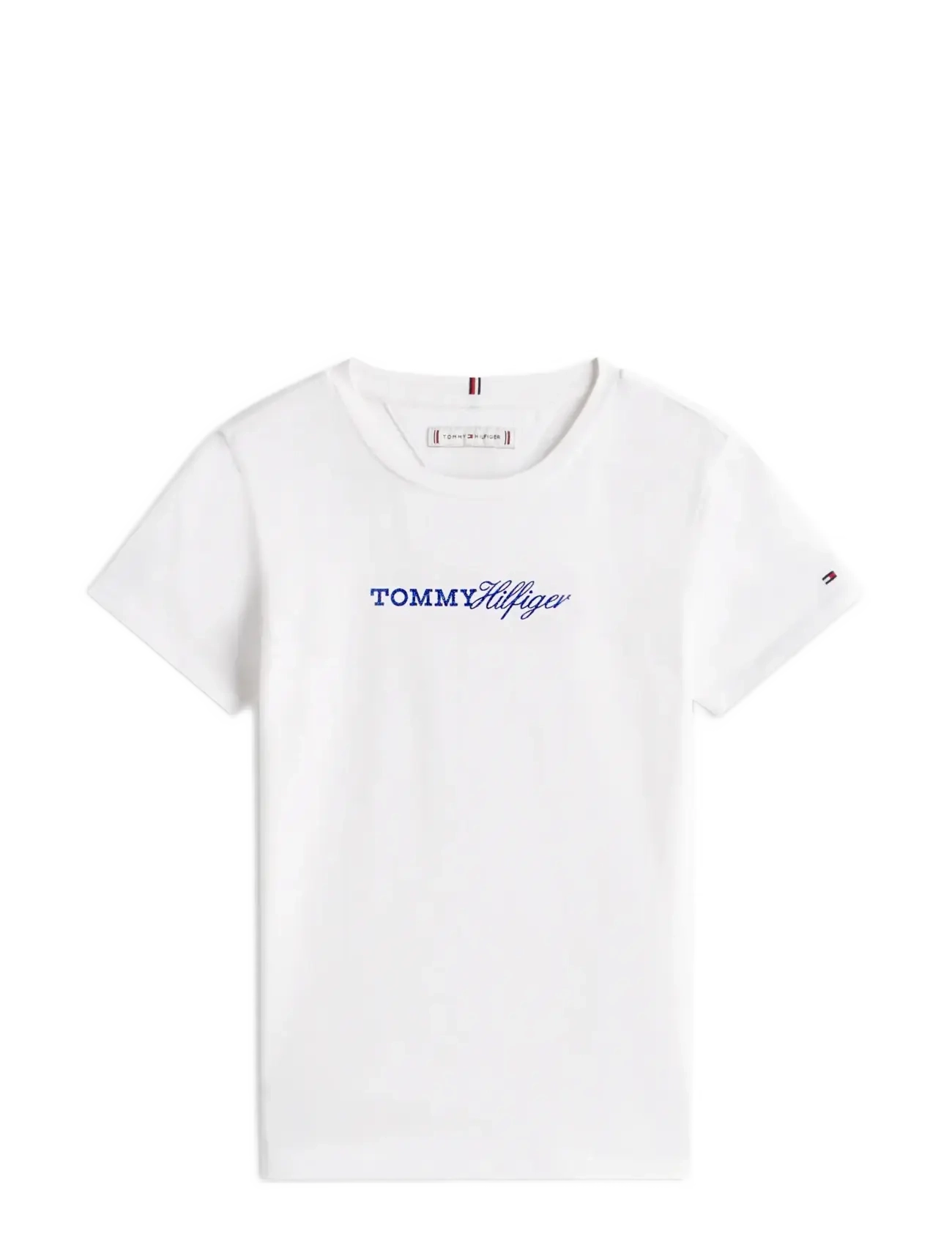 Tommy Hilfiger TOMMY SCRIPT TEE SS - Yläosat - WHITE / white