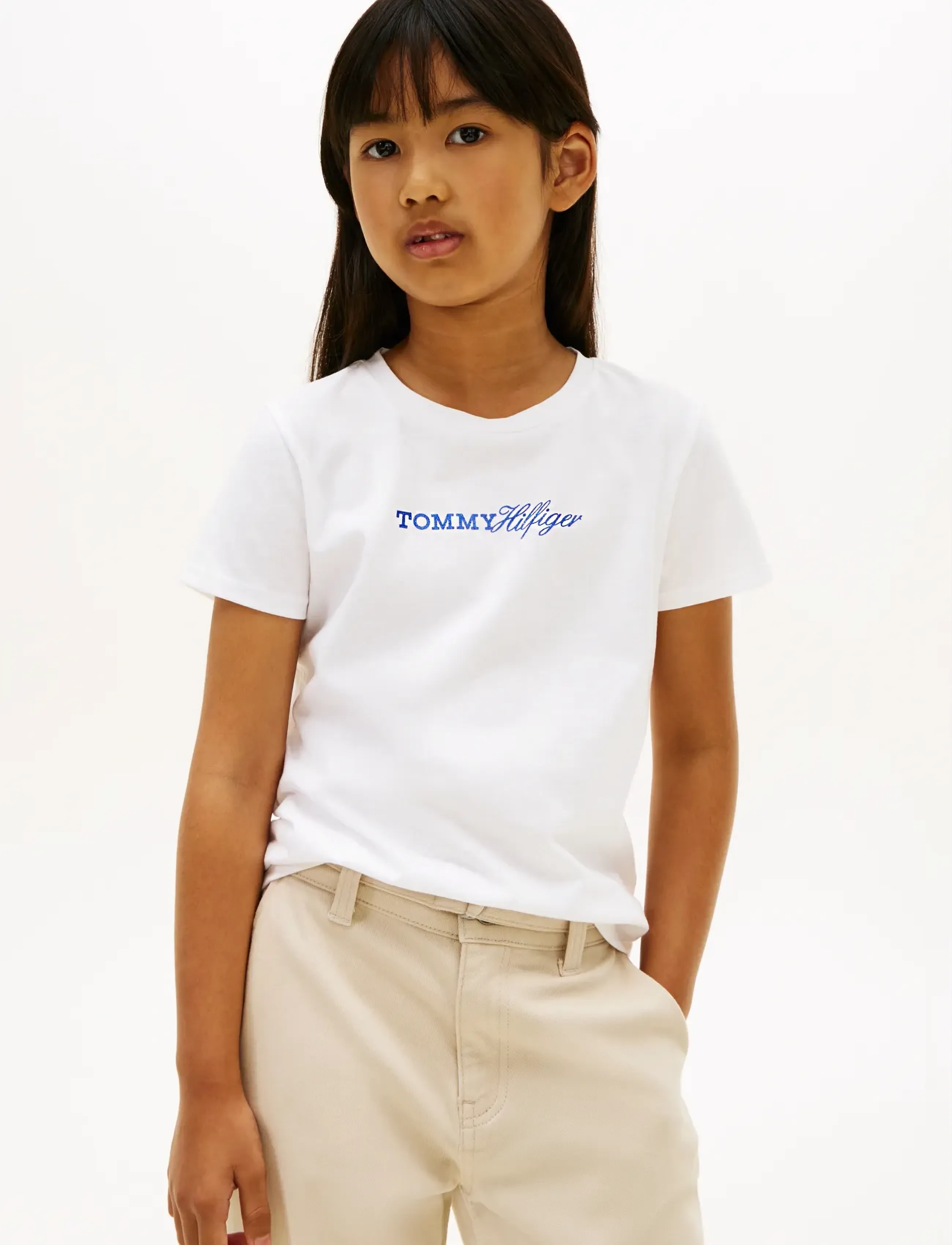 Tommy Hilfiger TOMMY SCRIPT TEE SS - Kurzärmelige - WHITE / white