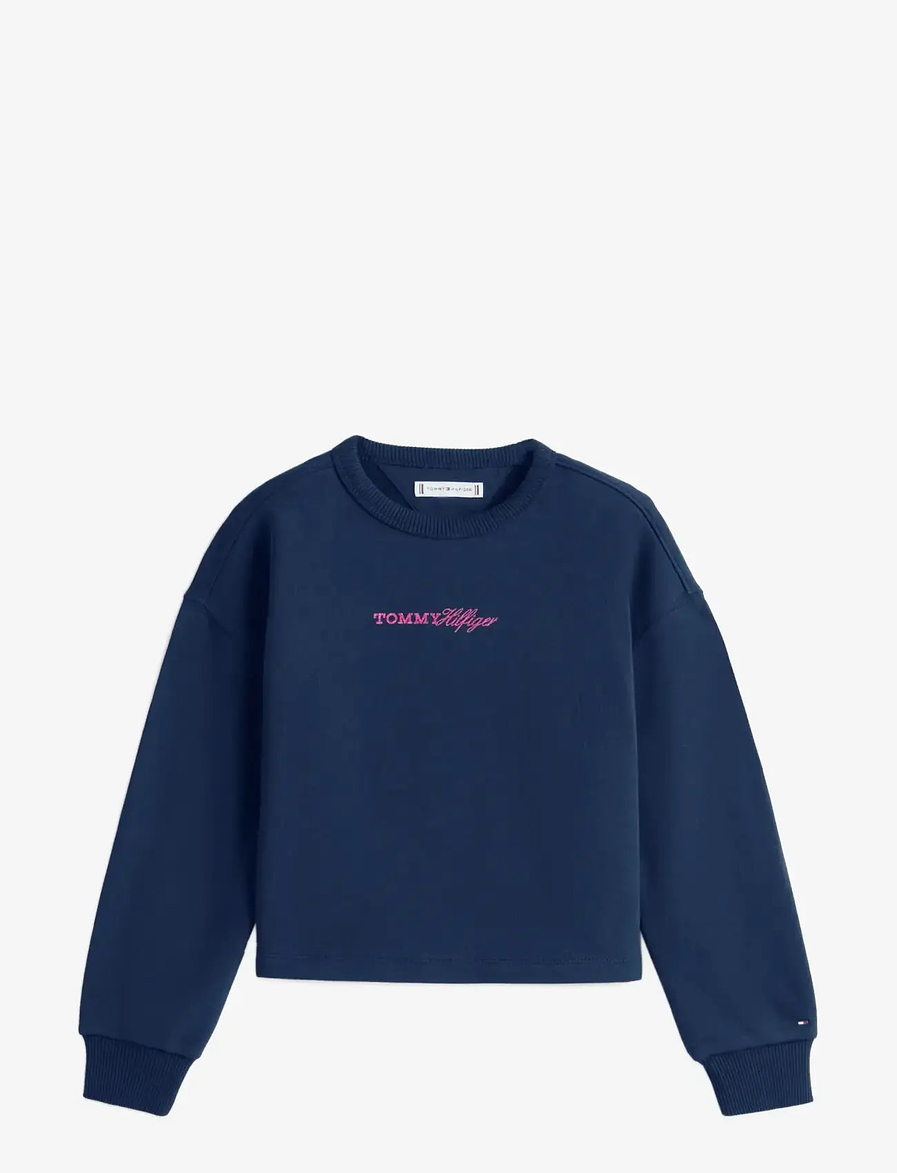 Tommy Hilfiger - GLITTER TOMMY CREW - dressipluusid - dark night navy - 1