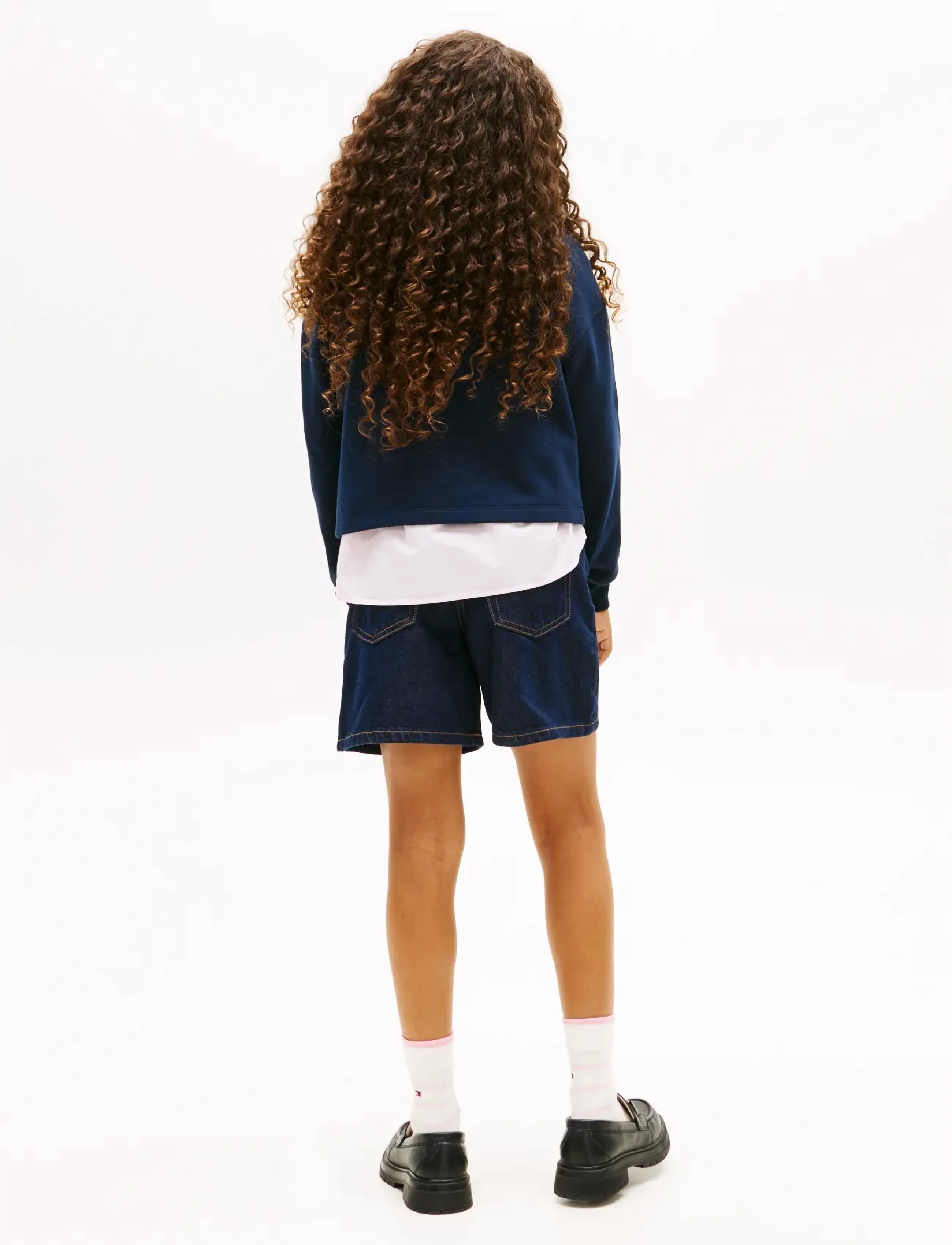 Tommy Hilfiger - GLITTER TOMMY CREW - sweatshirts - dark night navy - 2