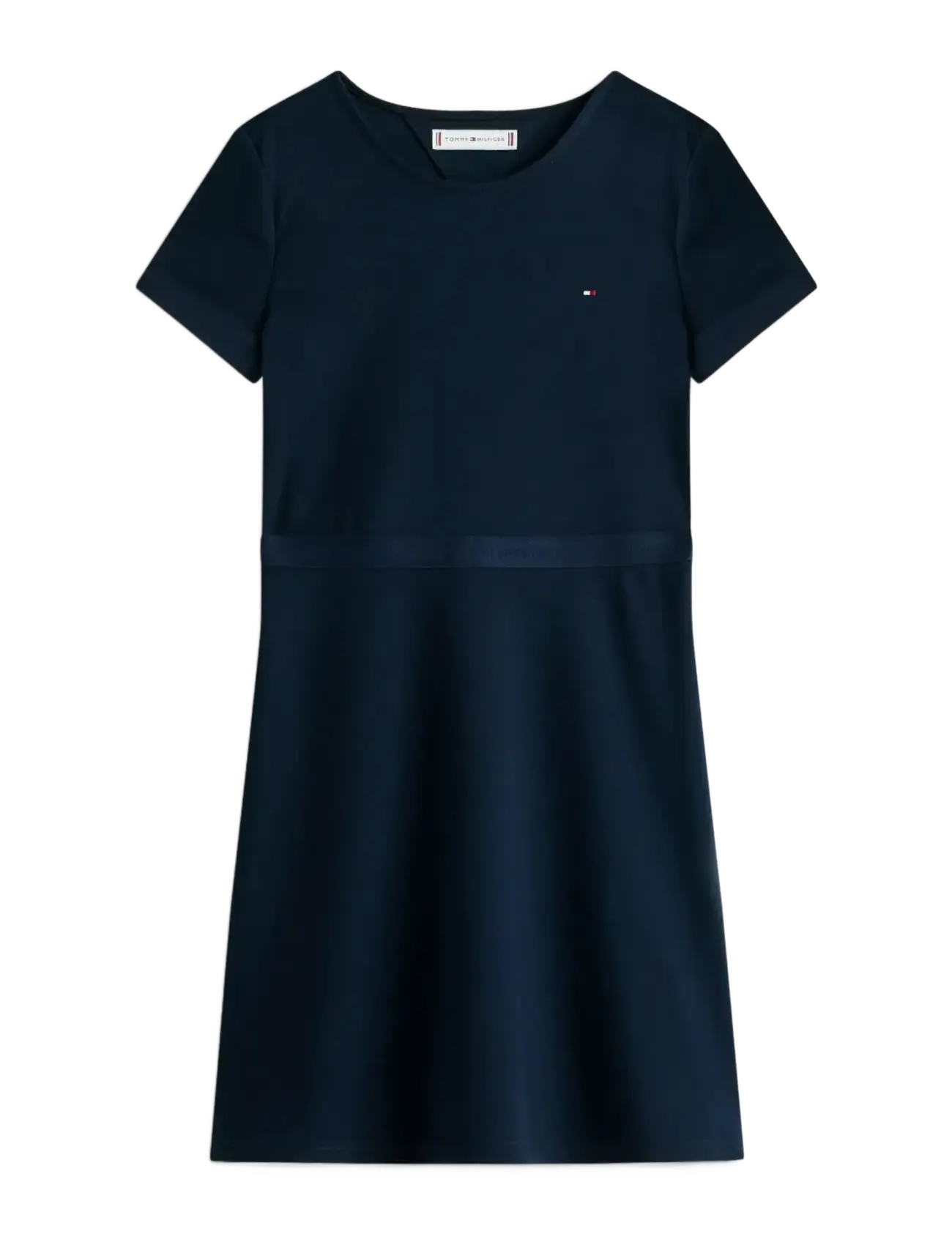 Tommy Hilfiger ESSENTIAL PUNTO SKATER DRESS SS - Teismelised 140-176 - DARK NIGHT NAVY / navy