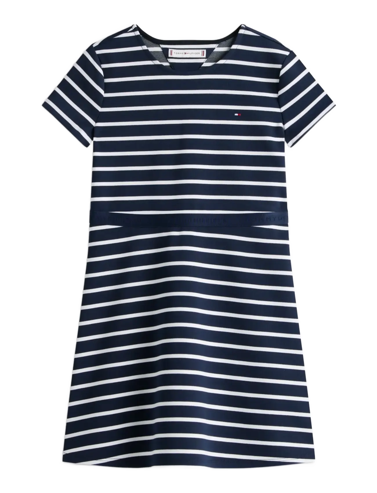 Tommy Hilfiger ESSENTIAL PUNTO SKATER DRESS SS - Tommy Hilfiger - DARK NIGHT NAVY STRIPES / navy