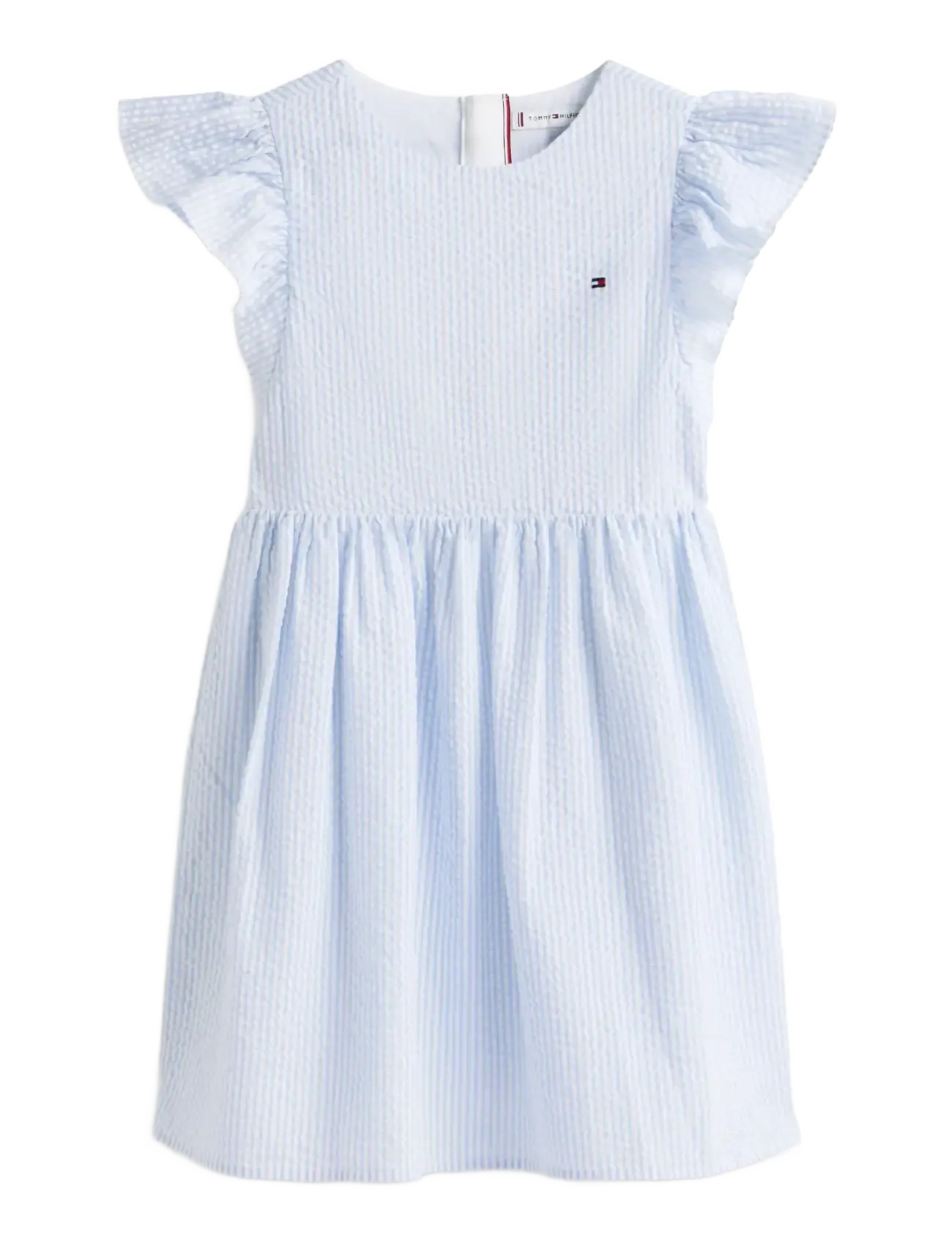 Tommy Hilfiger SEERSUCKER DRESS SS - Teens 140-176 - SWEET BLUE STRIPES / blue