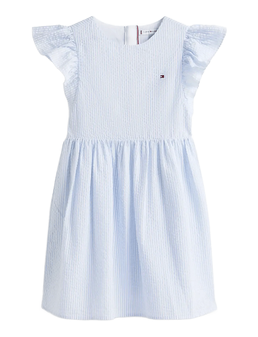 Tommy Hilfiger - SEERSUCKER DRESS SS - robes décontractées à manches courtes - sweet blue stripes - 1