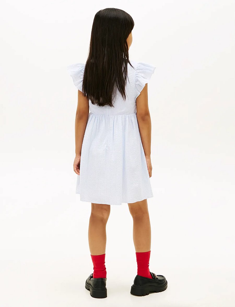 Tommy Hilfiger - SEERSUCKER DRESS SS - robes décontractées à manches courtes - sweet blue stripes - 4