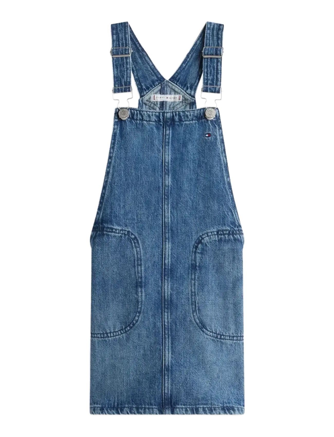 TOMMY HILFIGER Star Flag Dungaree Kleid Blau - 128 - Kinder
