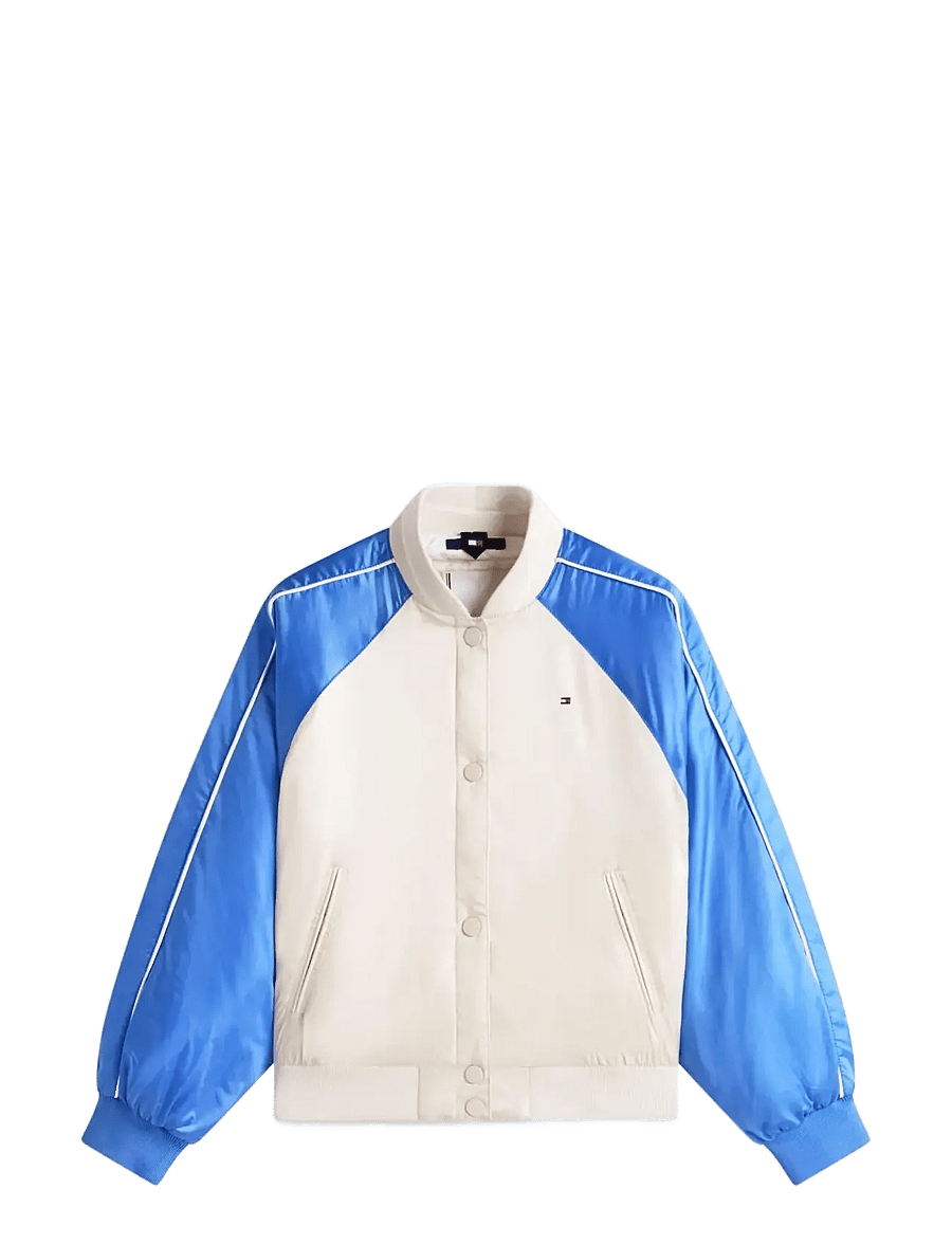 Tommy Hilfiger - BOMBER VARISTY COLORBLOCK - bomberjacken - classic beige empire blue - 1