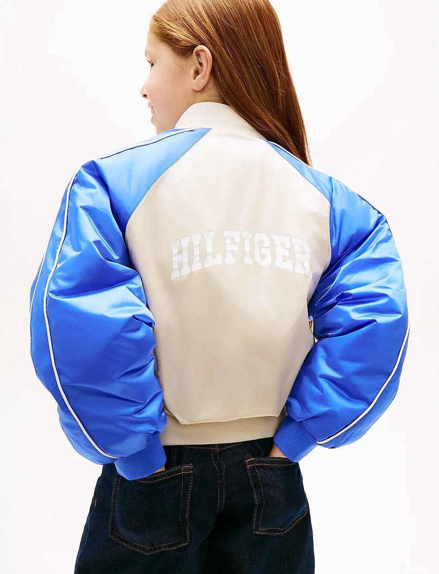 Tommy Hilfiger - BOMBER VARISTY COLORBLOCK - bomberjacken - classic beige empire blue - 3