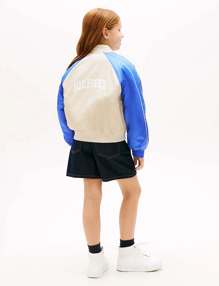 Tommy Hilfiger - BOMBER VARISTY COLORBLOCK - bomberjacken - classic beige empire blue - 4