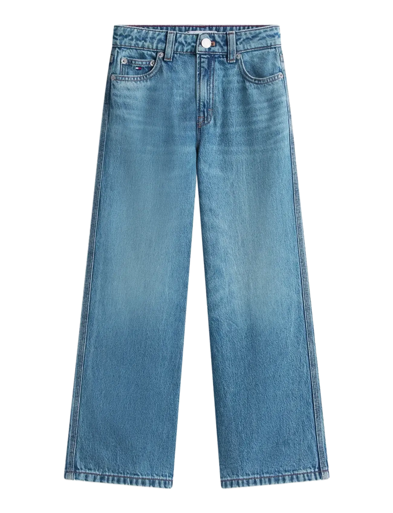 Tommy Hilfiger MABEL WIDE LEG - Neuheiten - MEDIUMUSED / blue