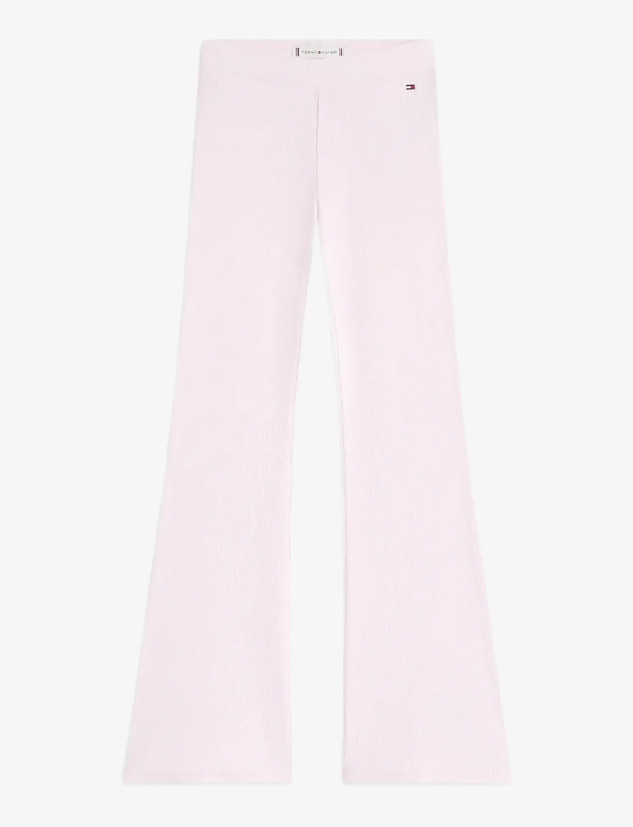 Tommy Hilfiger - RIB FLARE LEGGING - leggings - pearly pink - 1