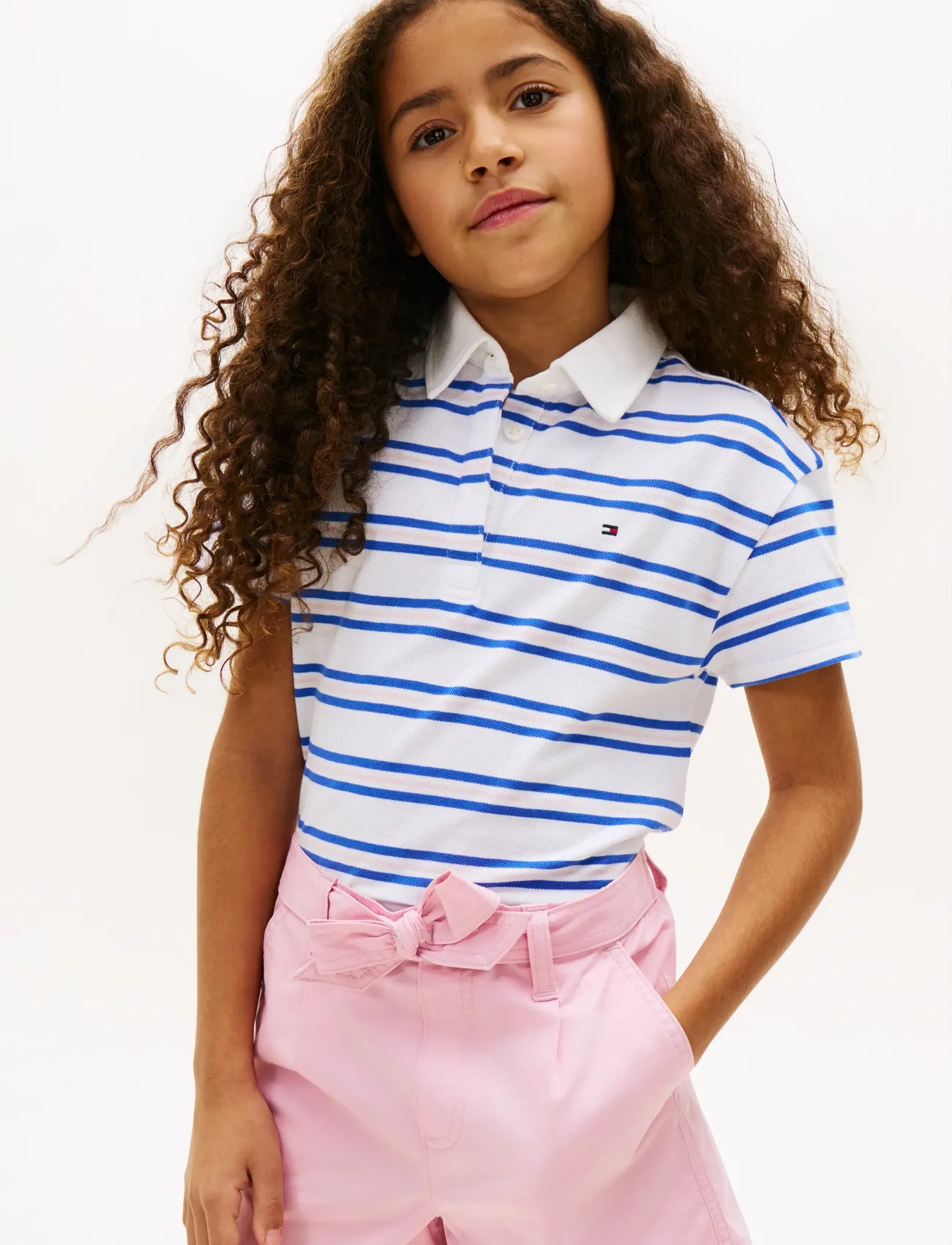 Tommy Hilfiger Rugby Polo Ss, 164, Shirts, Blau - Short-sleeved Kinder