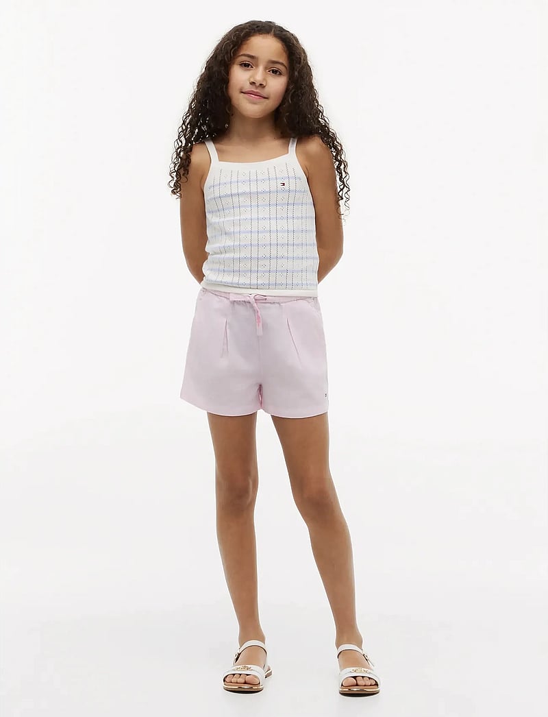 Tommy Hilfiger - PULL ON LINEN SHORT - casual shorts - pearly pink - 3