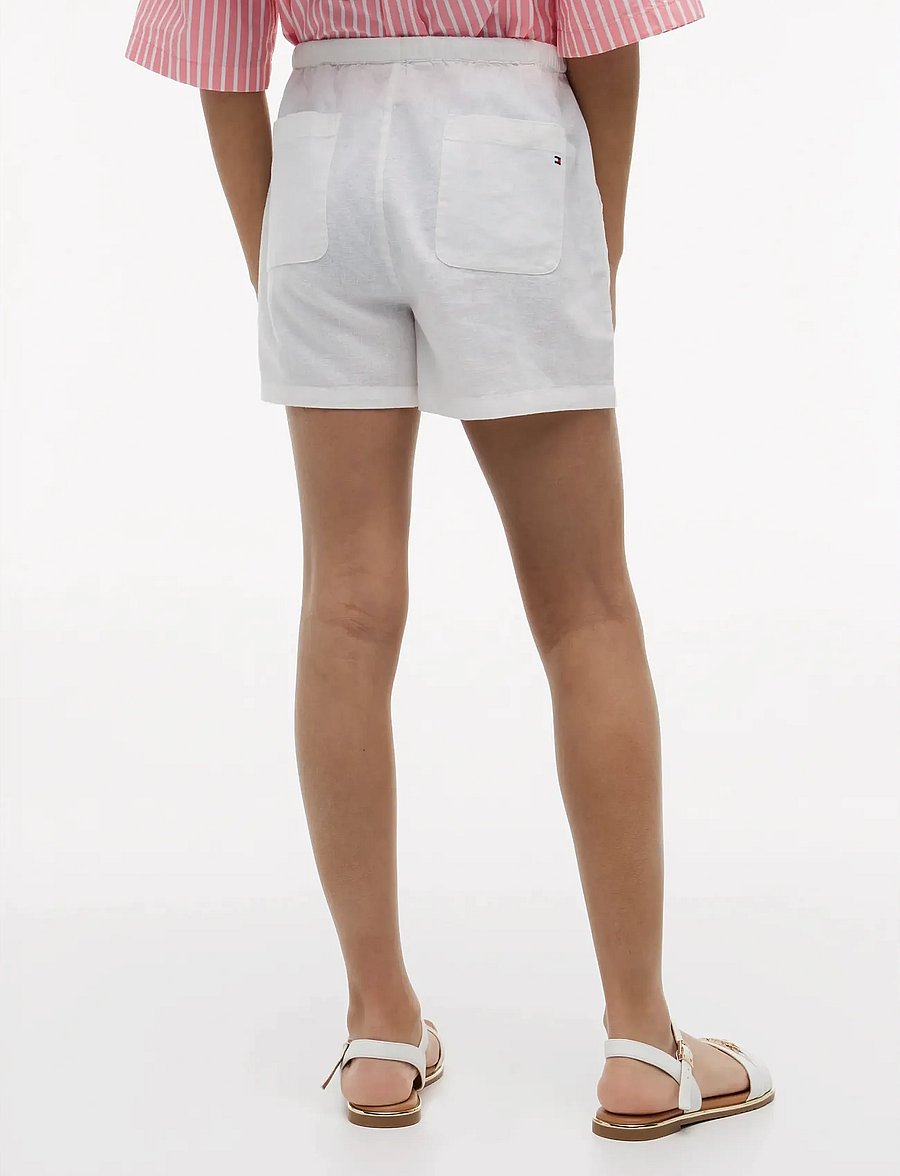 Tommy Hilfiger - PULL ON LINEN SHORT - casual shorts - white - 2